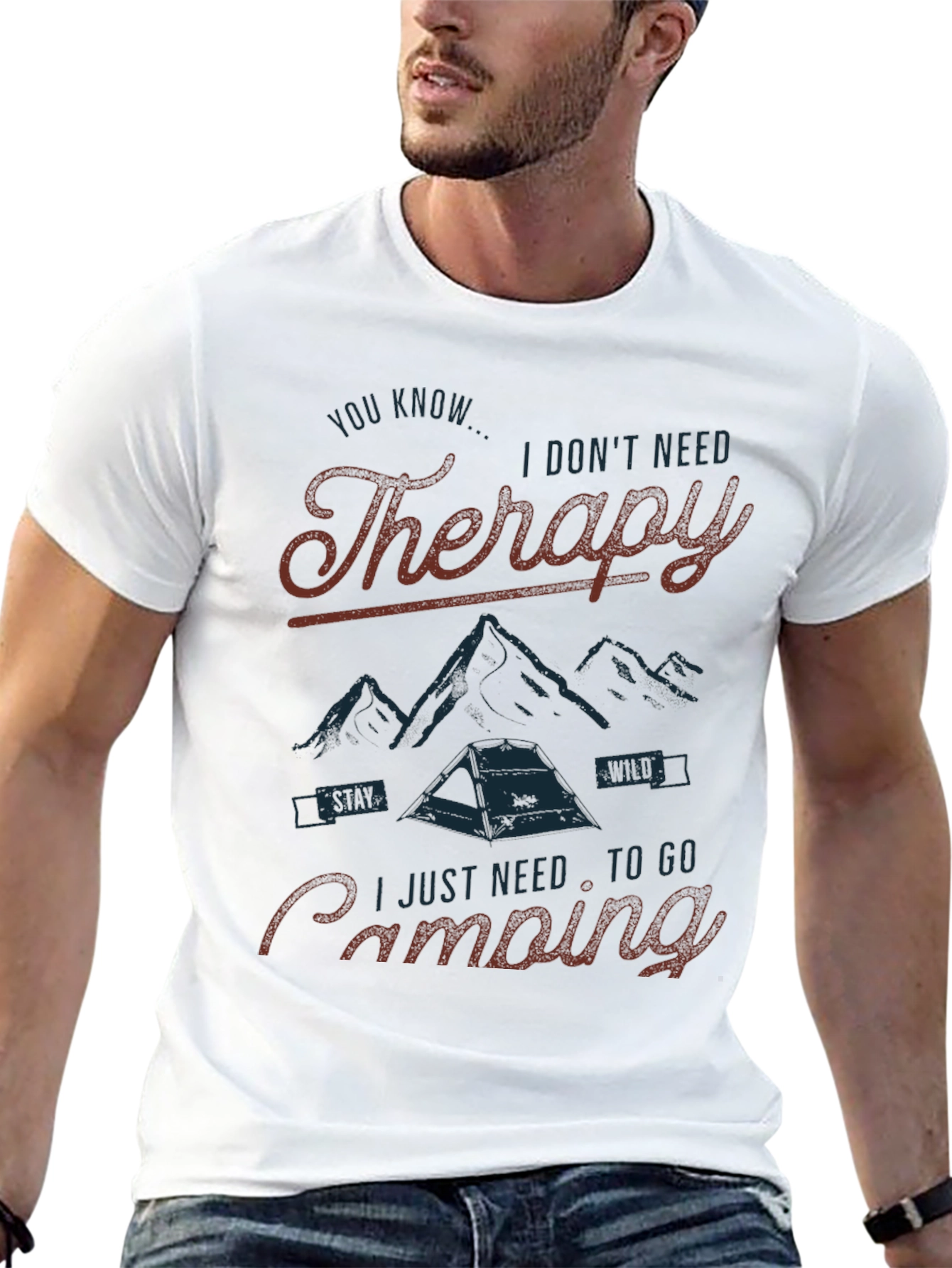 Therapy Camping Graphic Tee