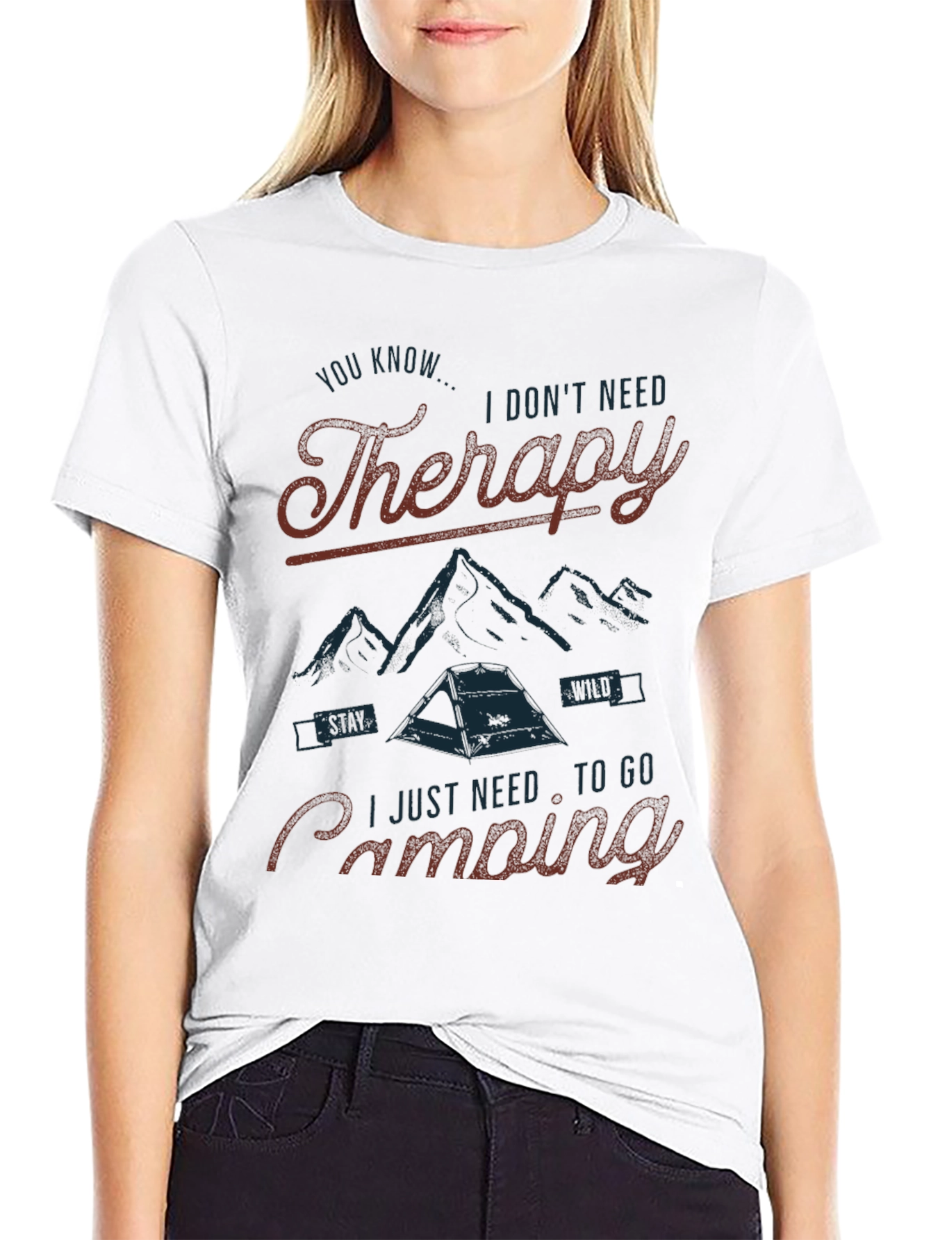 Therapy Camping Graphic Tee