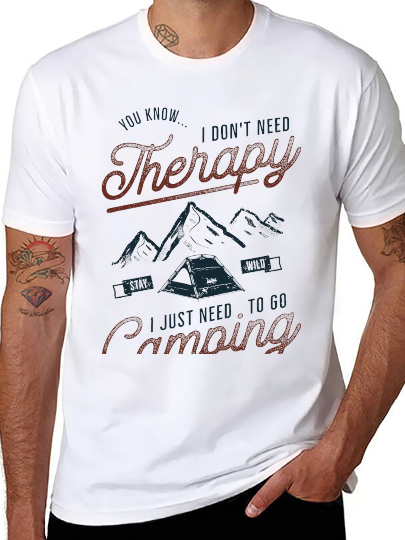 Therapy Camping Graphic Tee