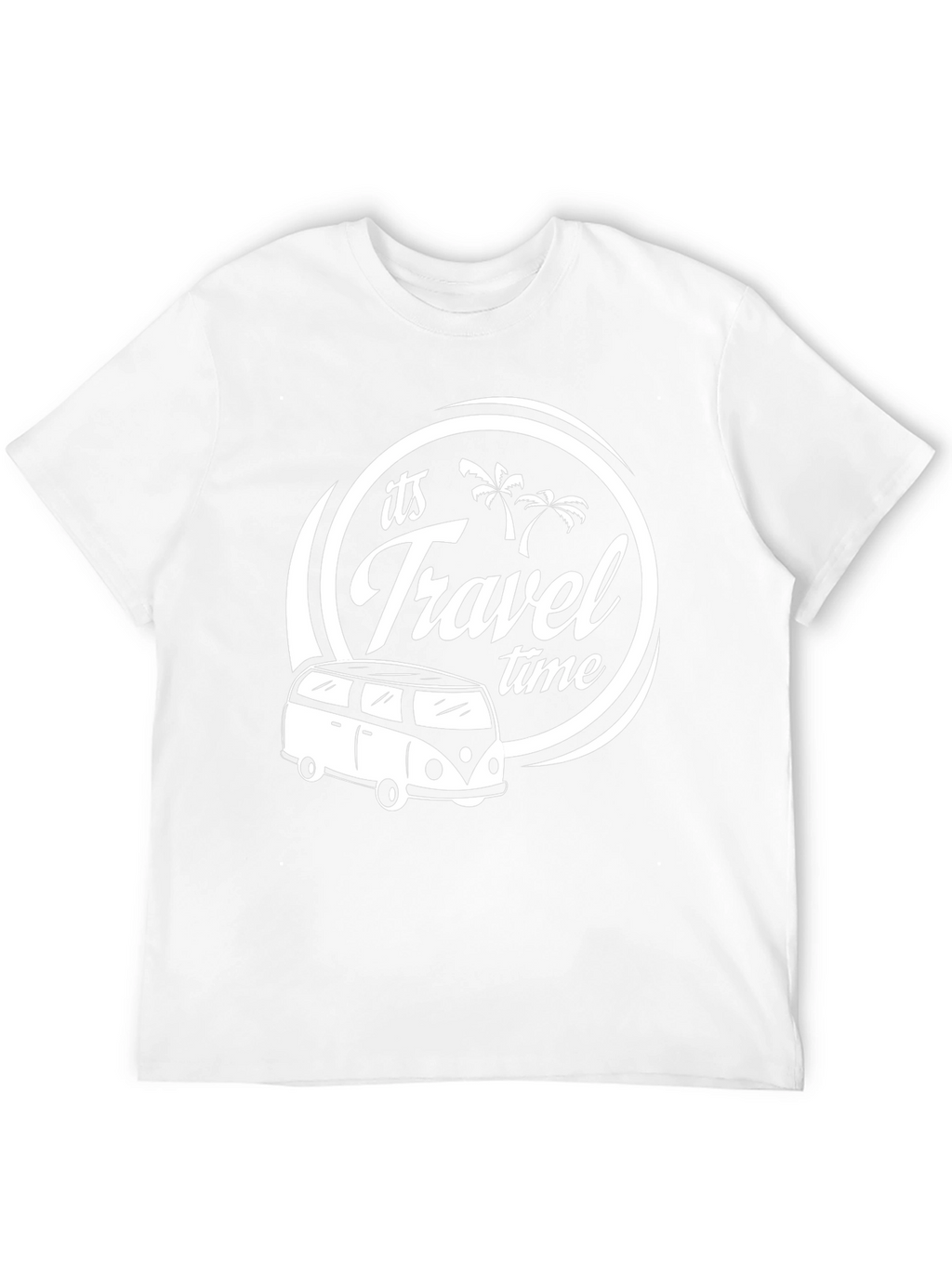 Its Travel Time Black T-Shirt