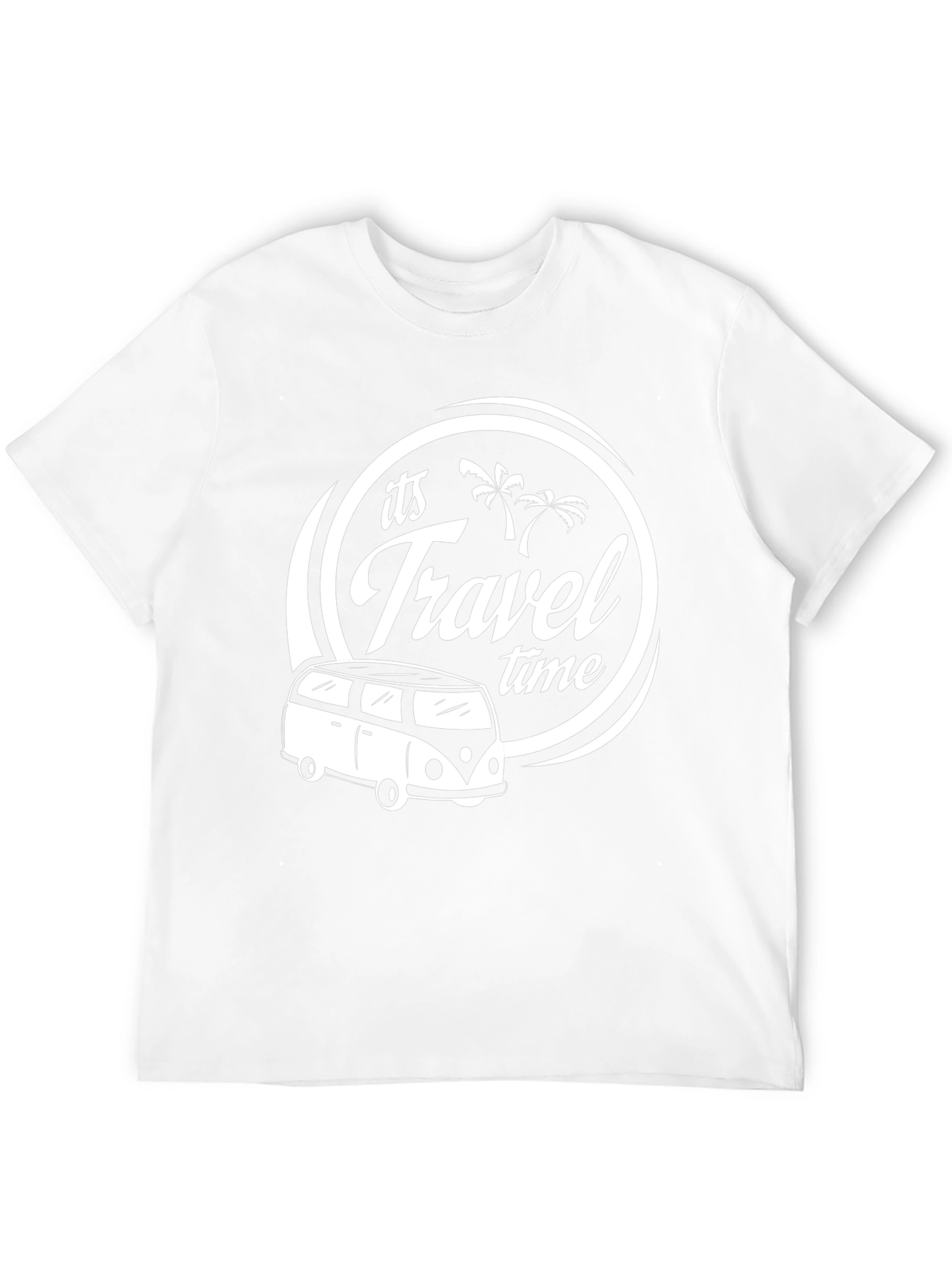 Its Travel Time Black T-Shirt
