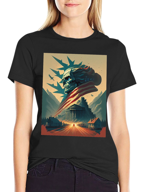 American Patriot Graphic Tee - Black