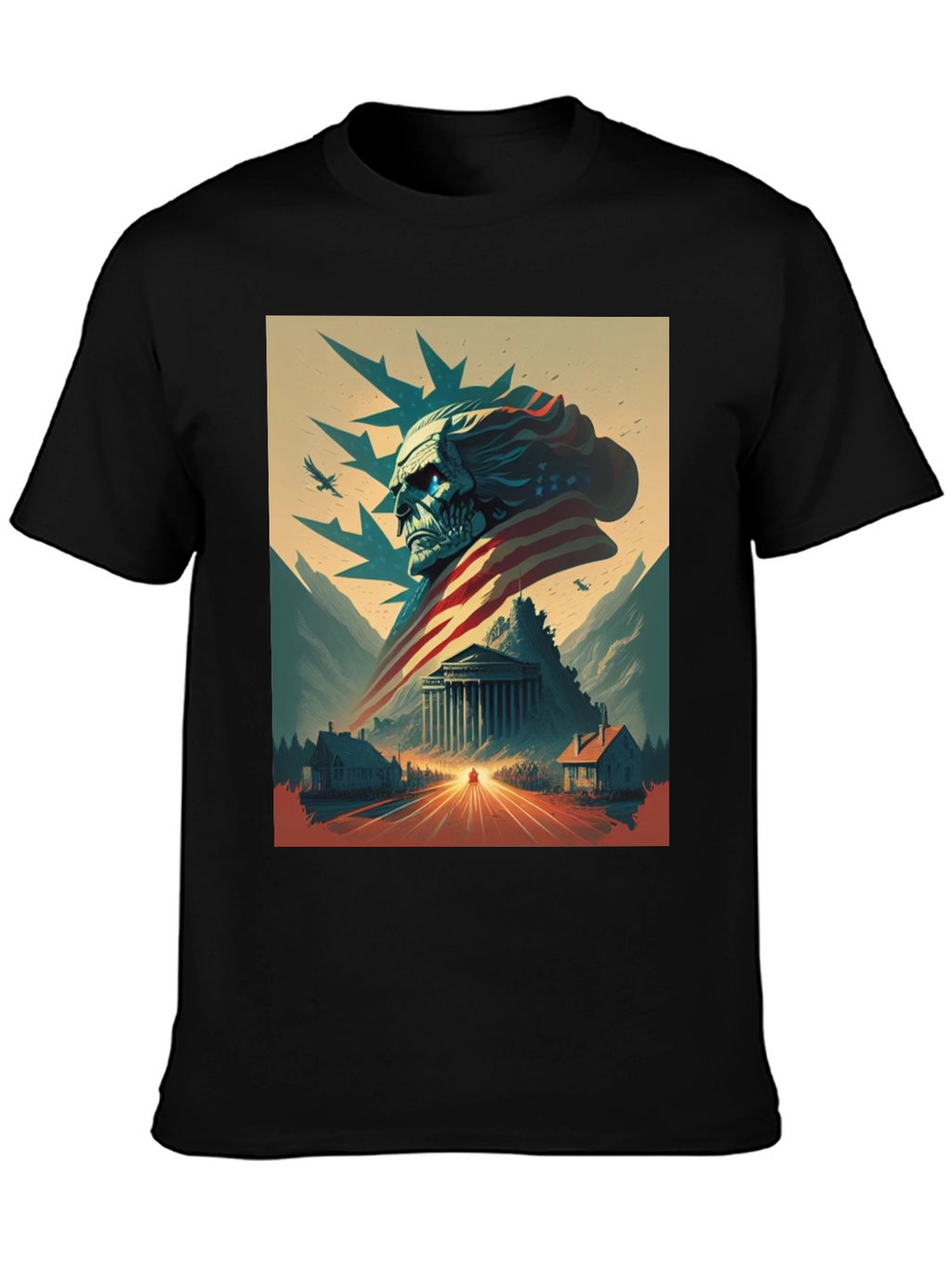 American Patriot Graphic Tee - Black