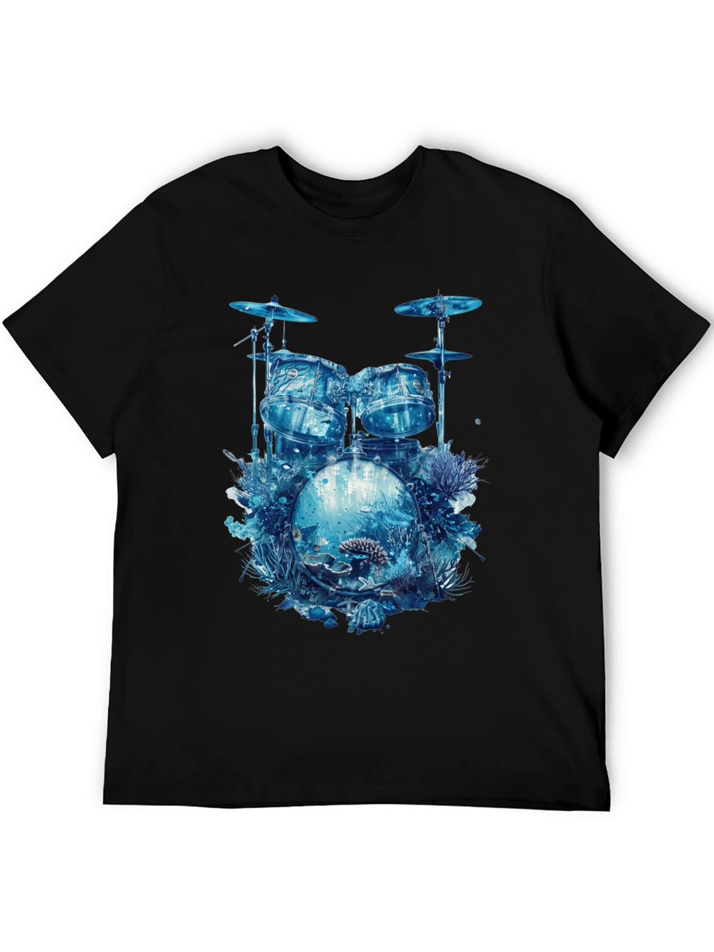 Ocean Drum Kit Tee - Unique Music Lovers Shirt