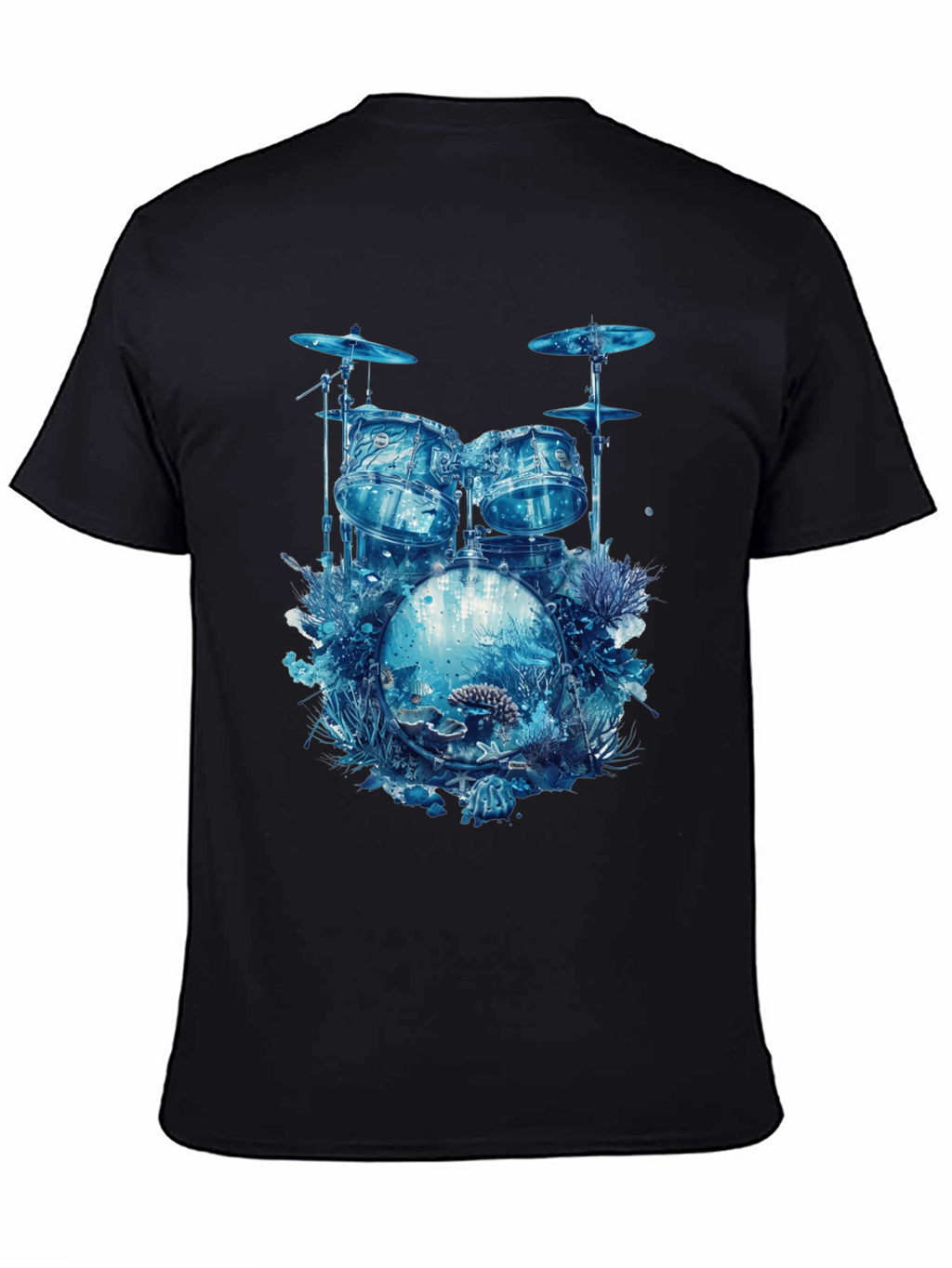 Ocean Drum Kit Tee - Unique Music Lovers Shirt