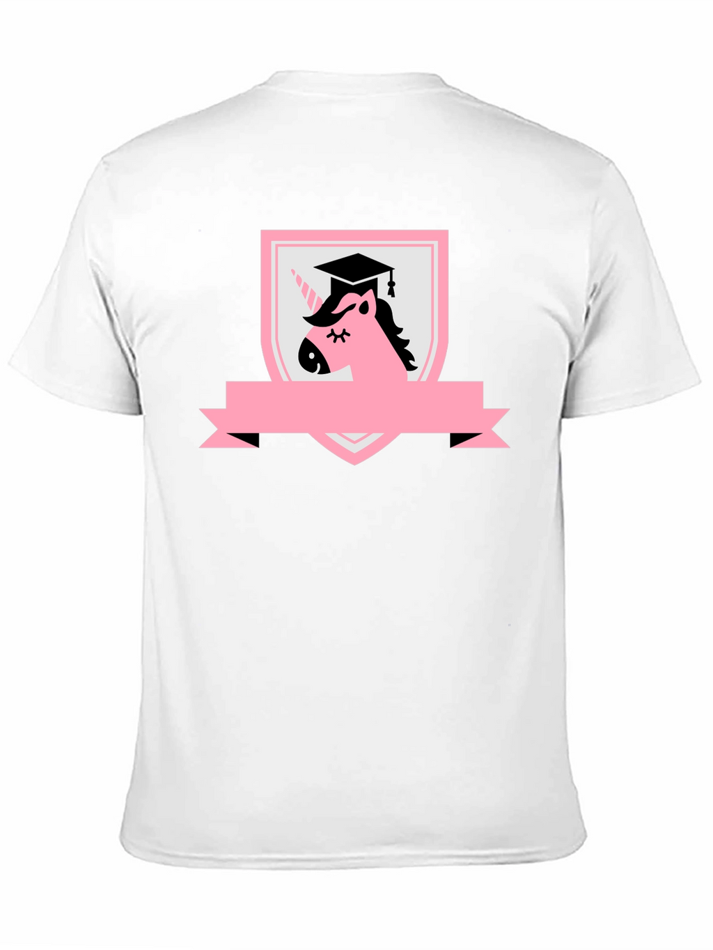 Graduation Unicorn Black T-Shirt