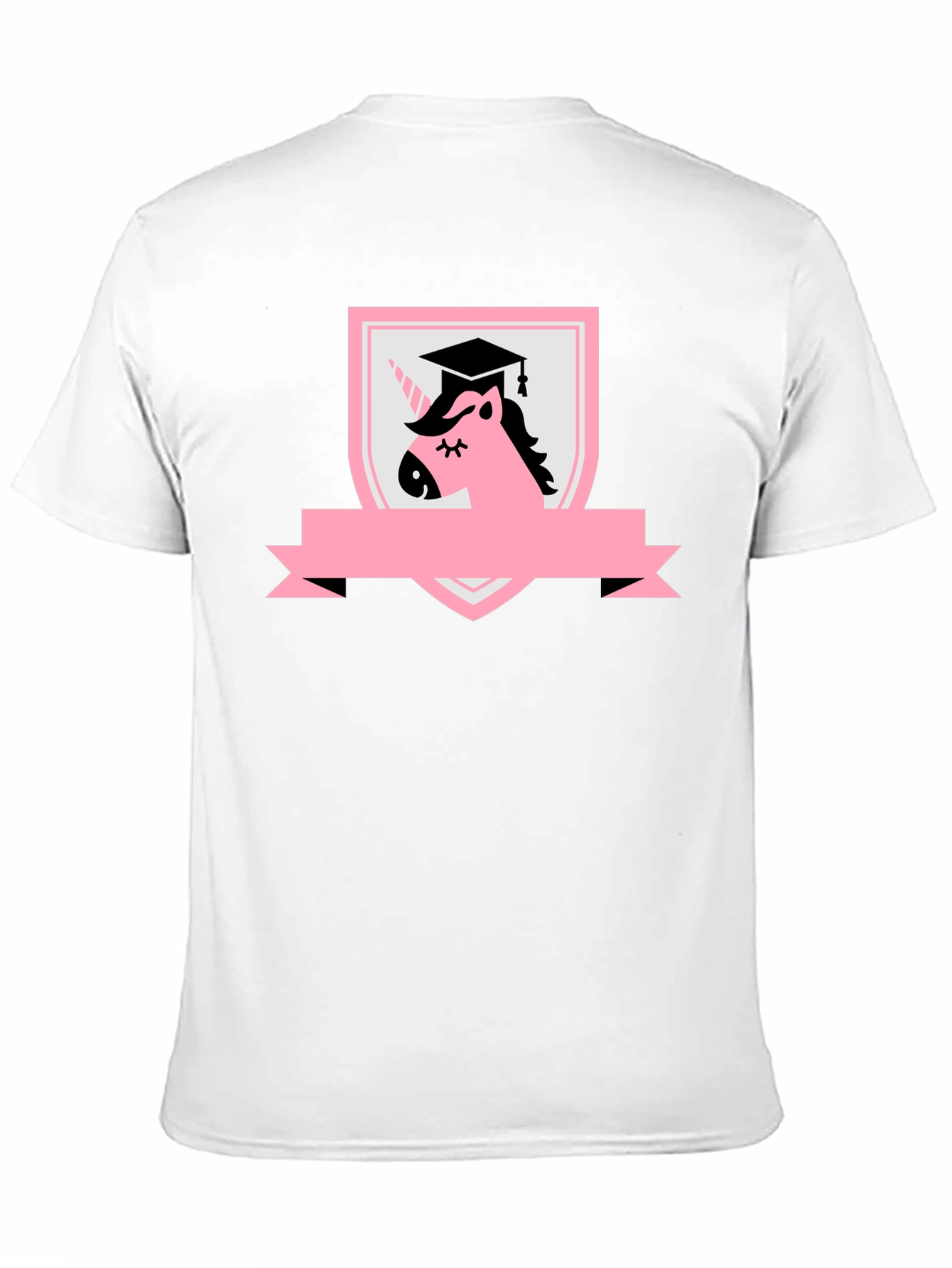 Graduation Unicorn Black T-Shirt