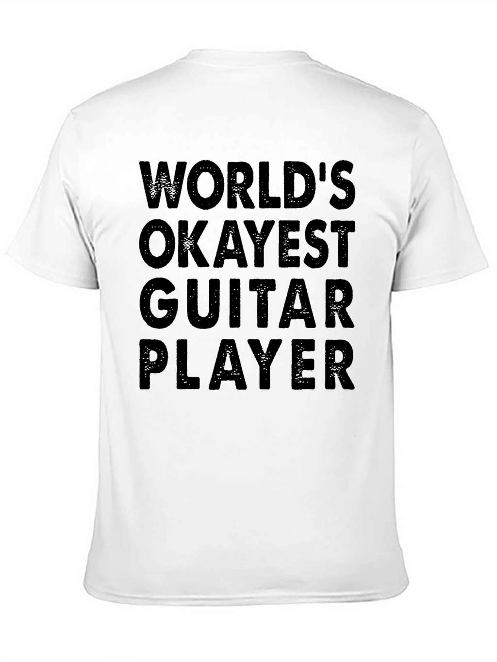 Worlds Okayest Guitar Player Black T-Shirt