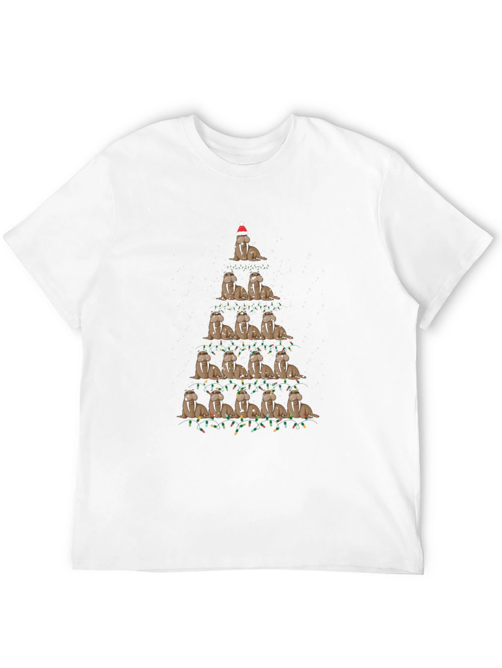 Walrus Christmas Tree T-Shirt