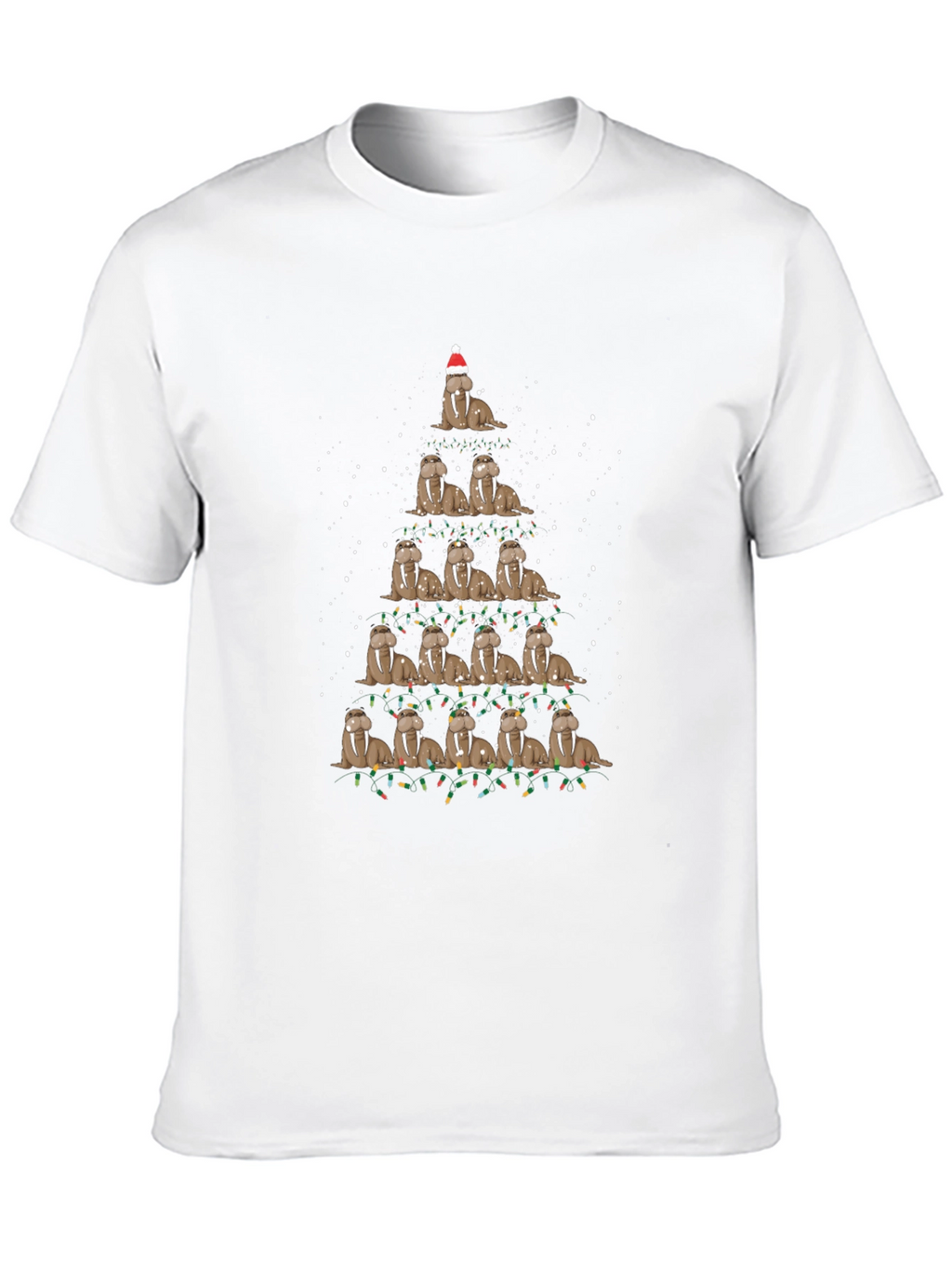 Walrus Christmas Tree T-Shirt