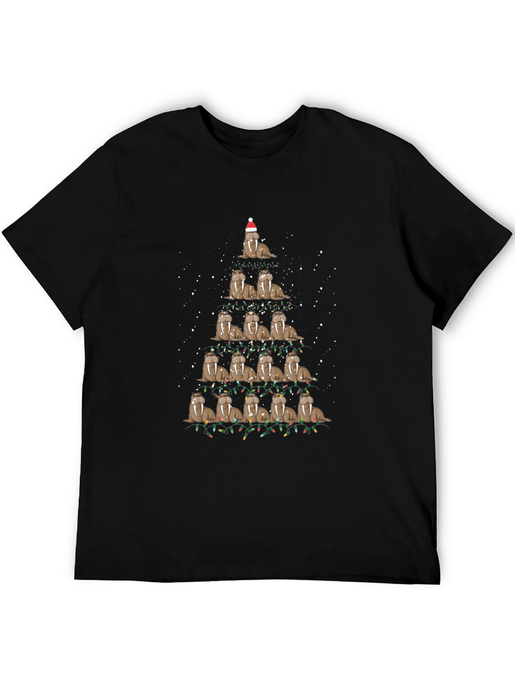 Walrus Christmas Tree T-Shirt