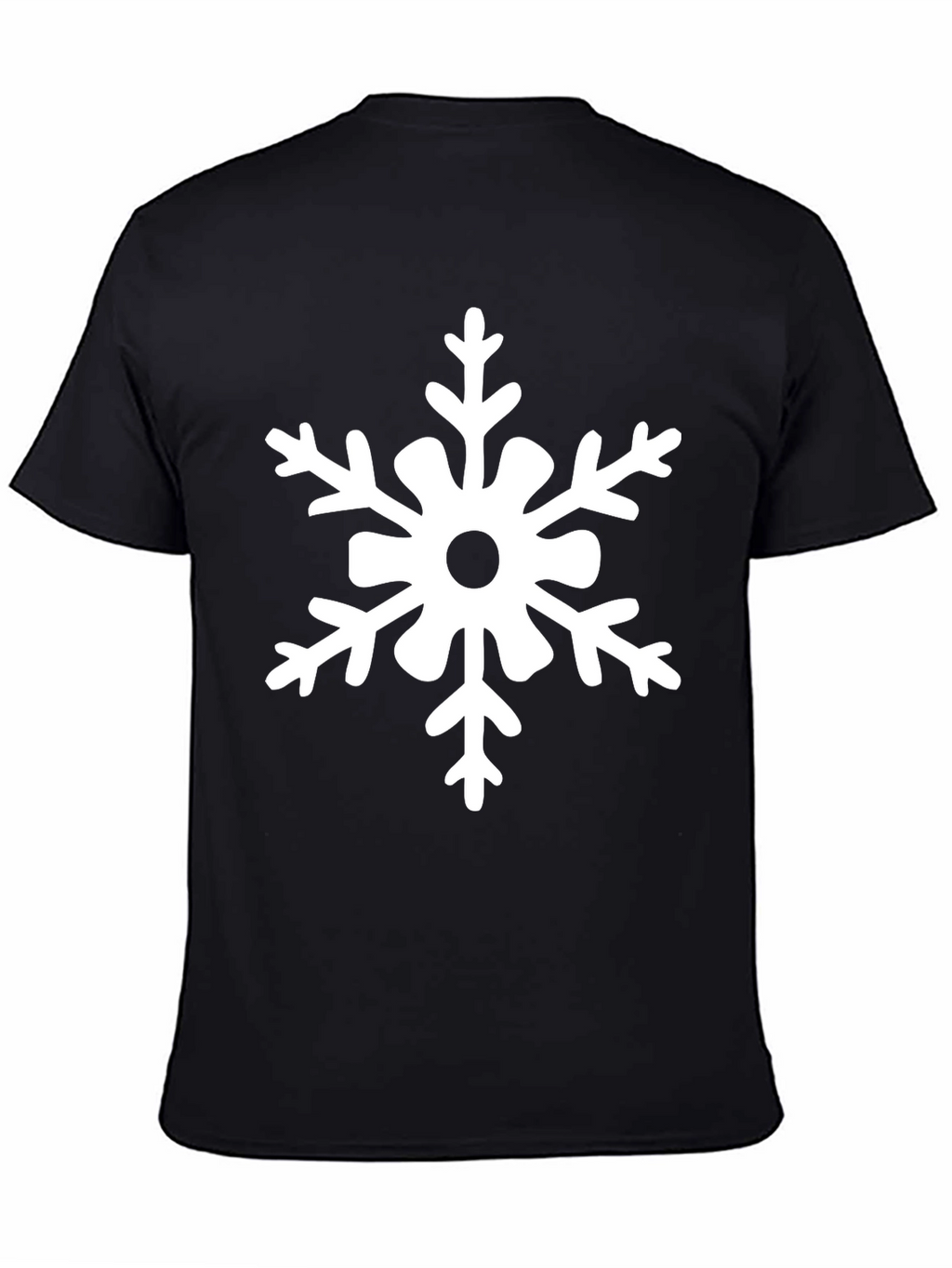 Snowflake Graphic Tee - Black Holiday Shirt