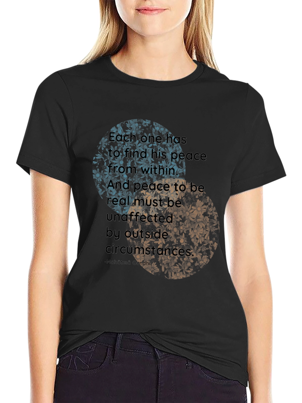 Yin Yang Peace Quote T-Shirt