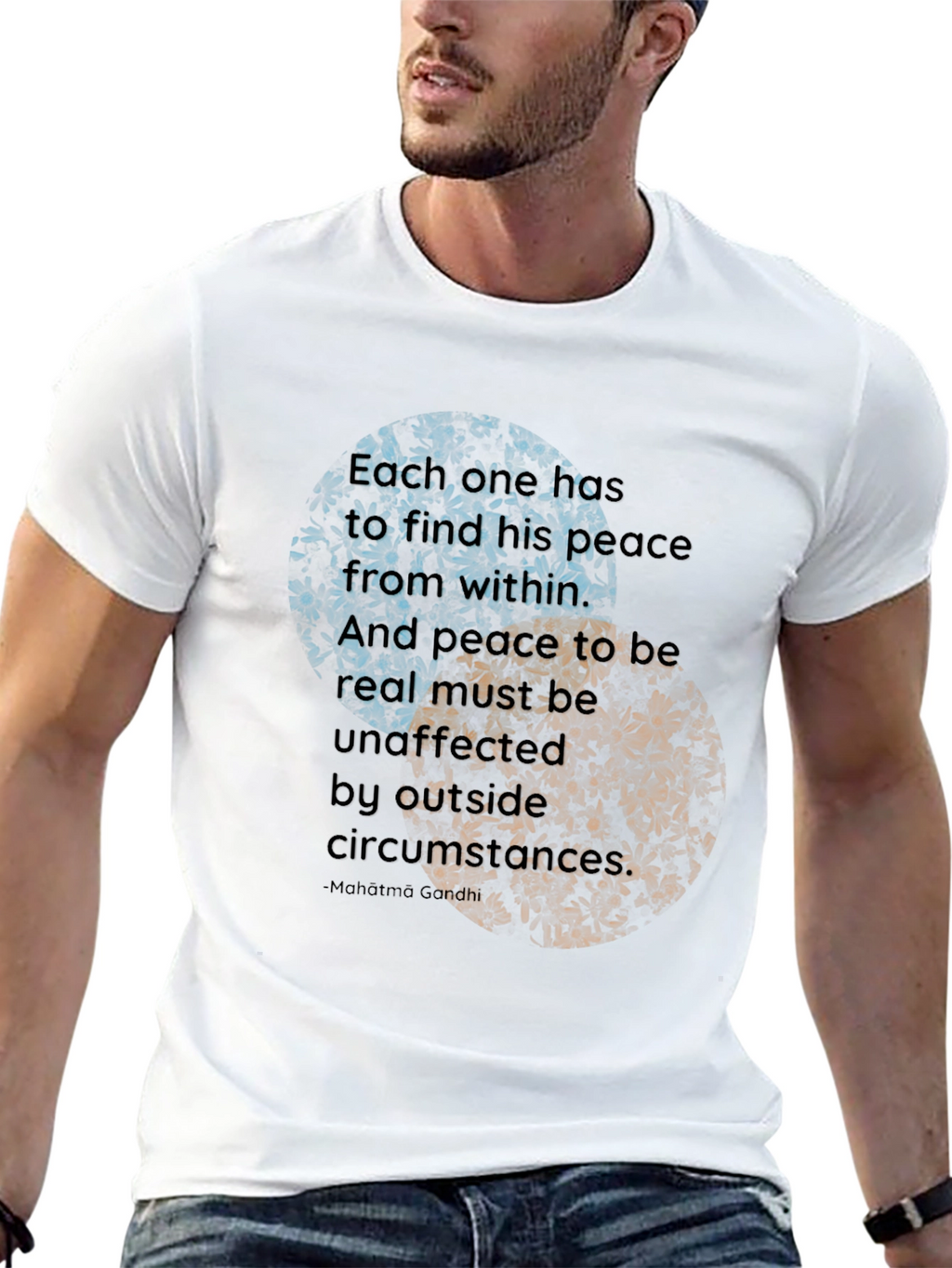 Yin Yang Peace Quote T-Shirt