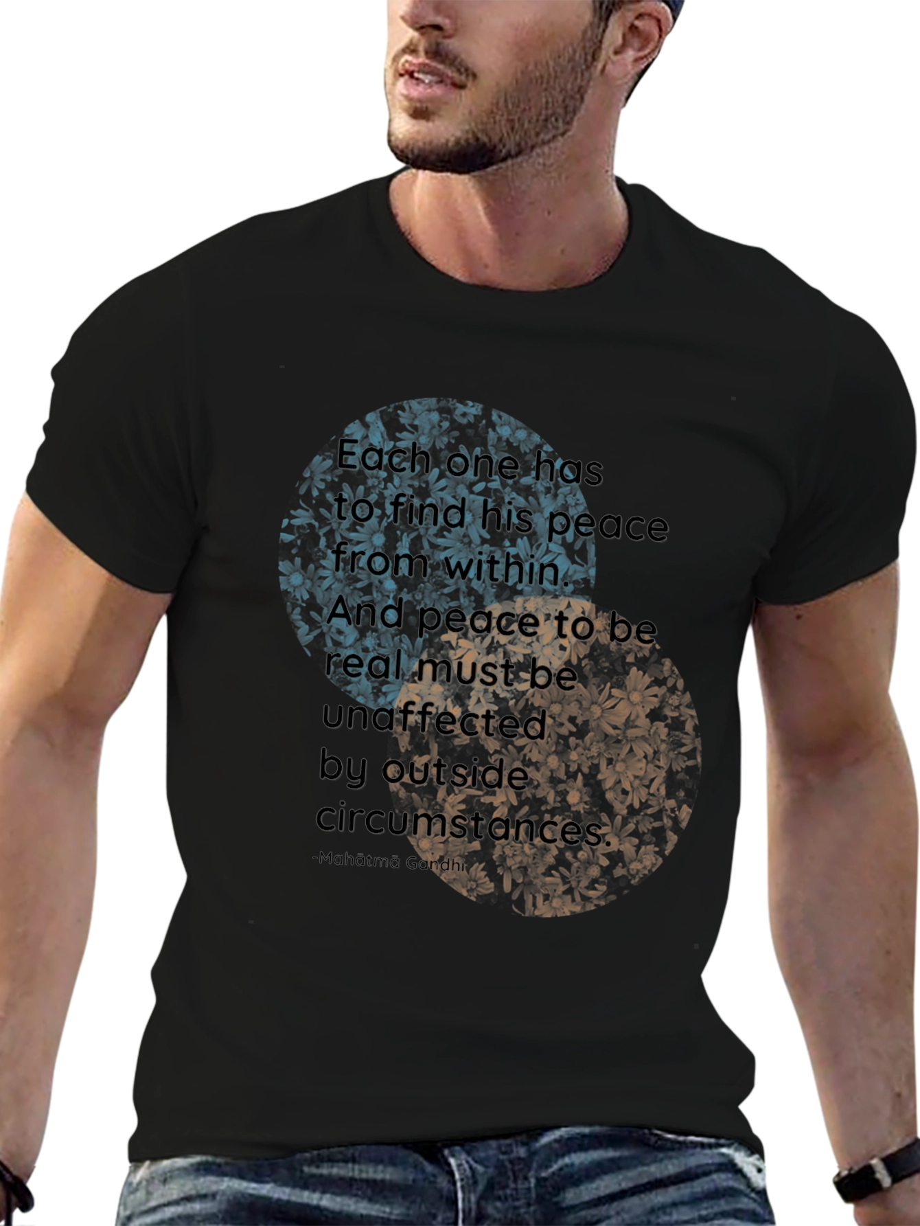 Yin Yang Peace Quote T-Shirt