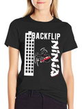 Backflip Ninja Graphic T-Shirt - Cool Martial Arts Tee