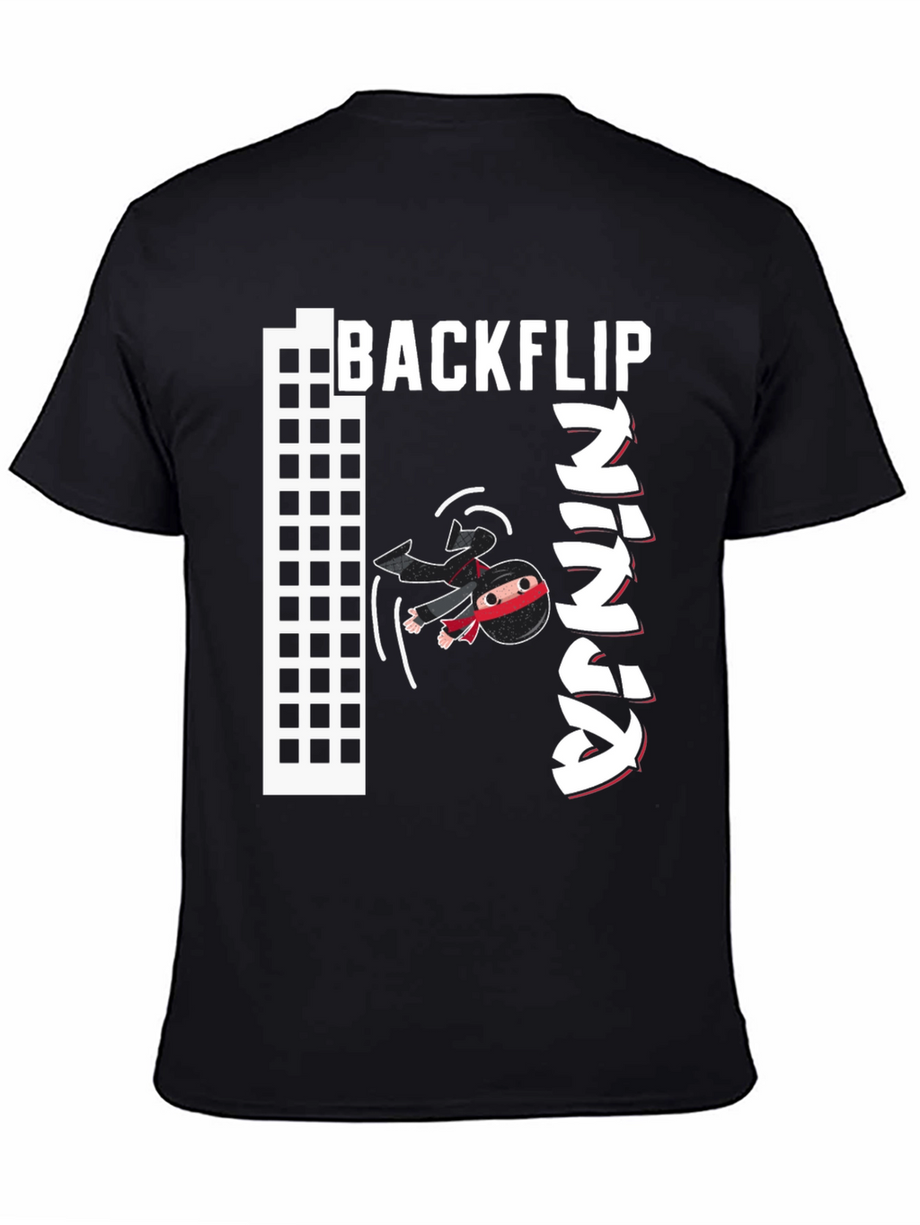 Backflip Ninja Graphic T-Shirt - Cool Martial Arts Tee