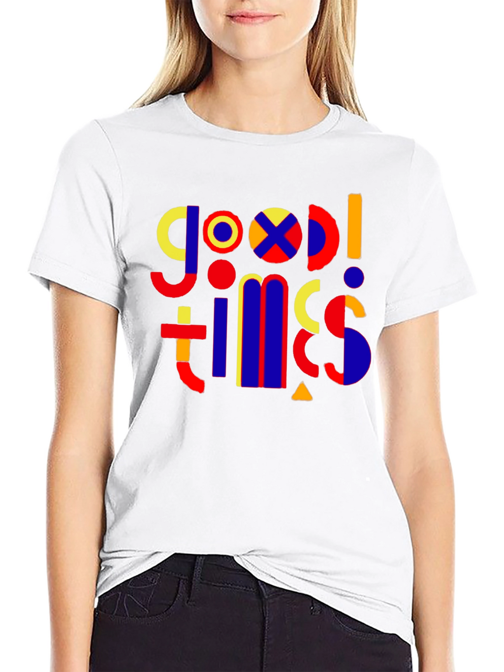 Good Times Graphic Print Black T-Shirt