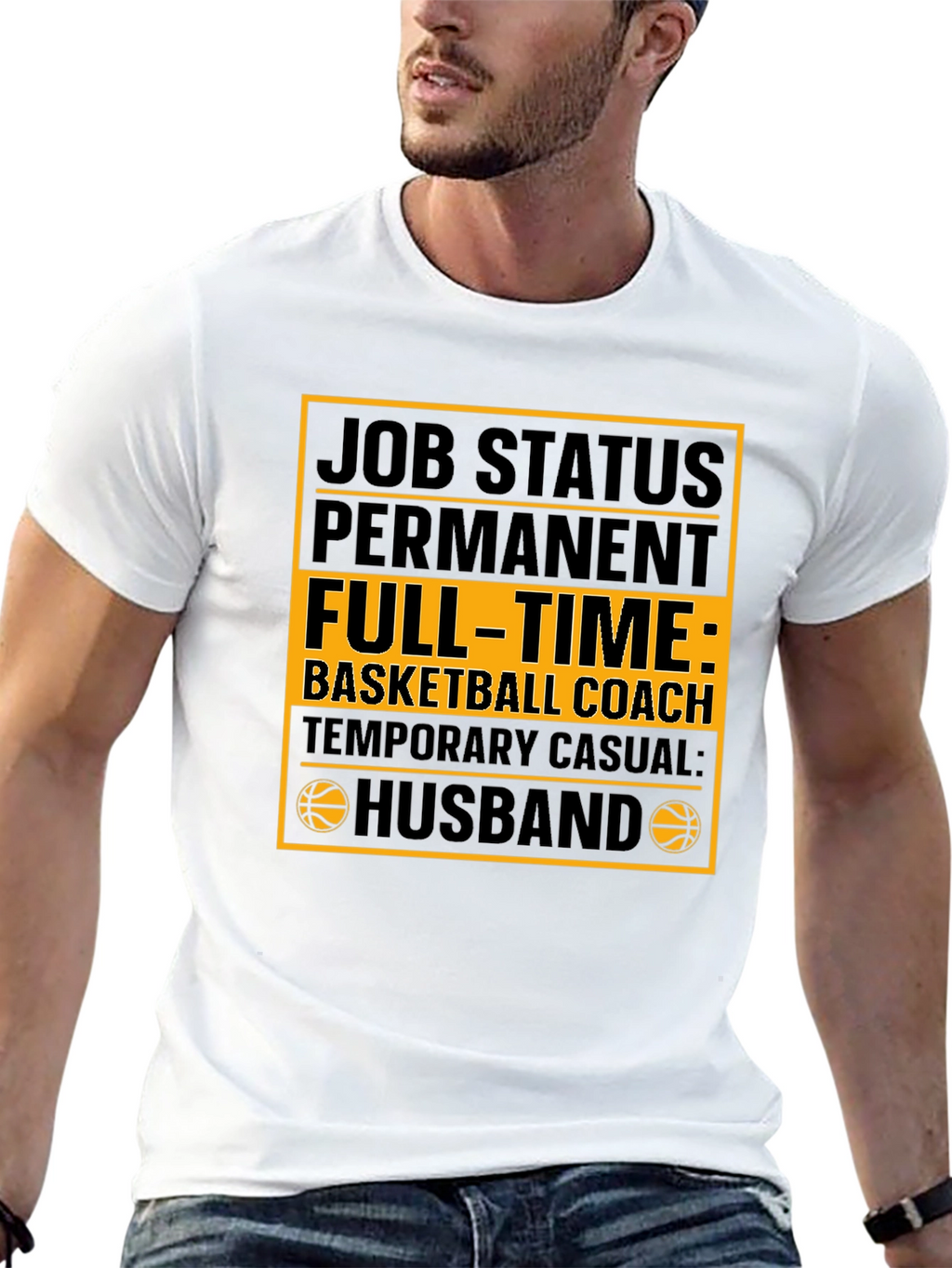 Basketball Coach Husband Graphic Tee
