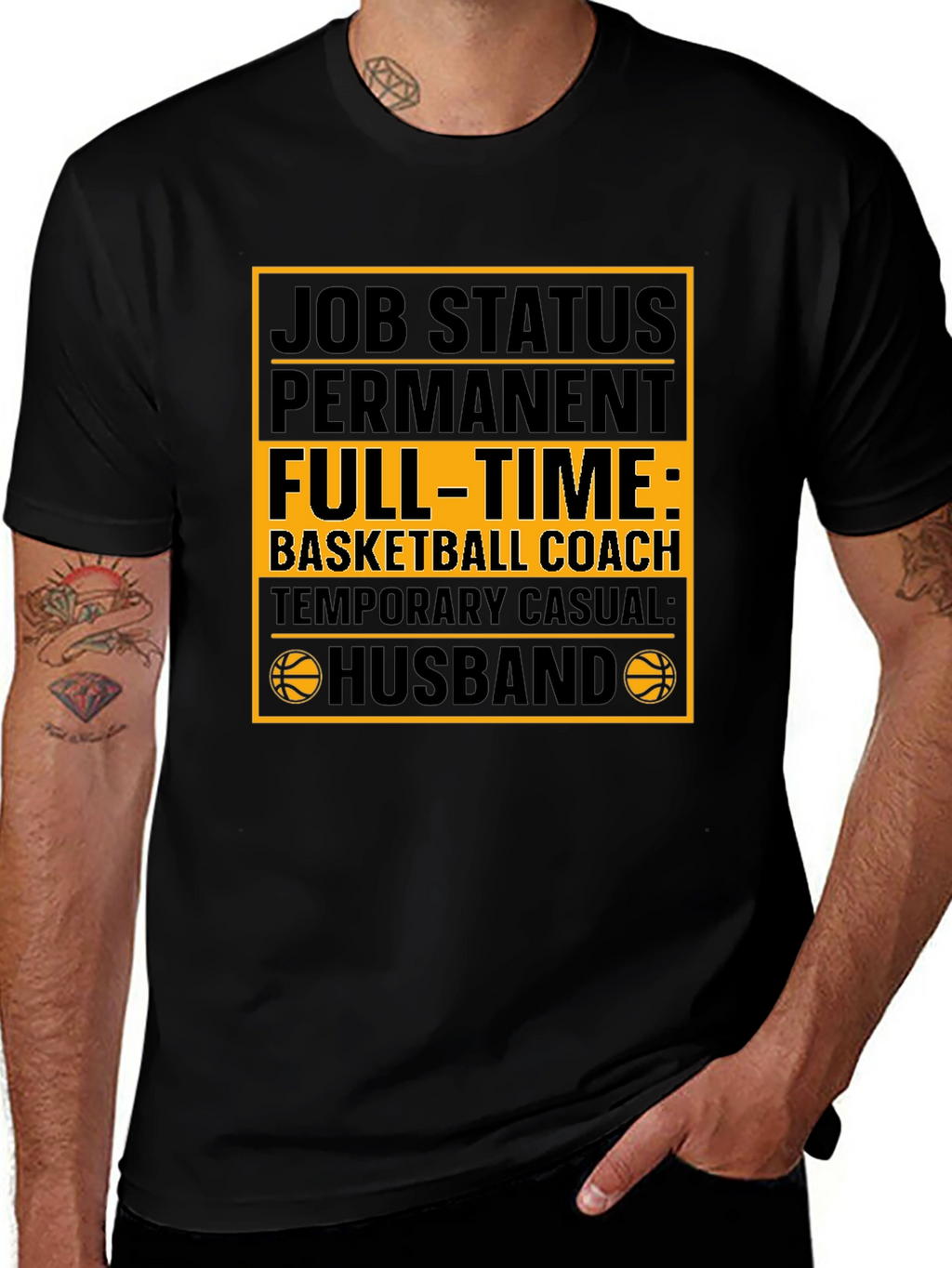 Basketball Coach Husband Graphic Tee