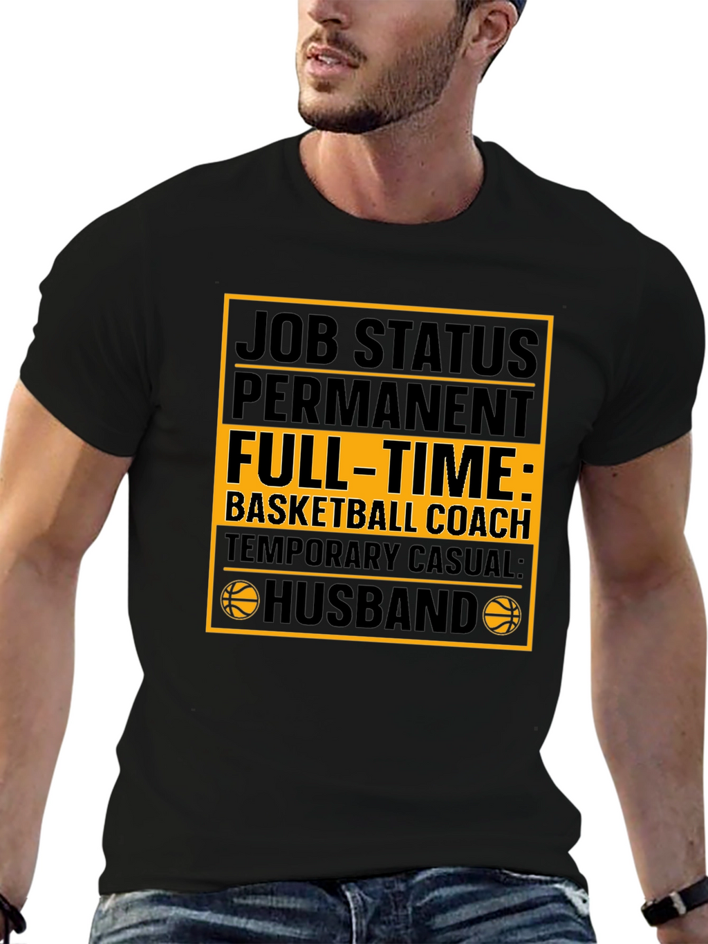 Basketball Coach Husband Graphic Tee