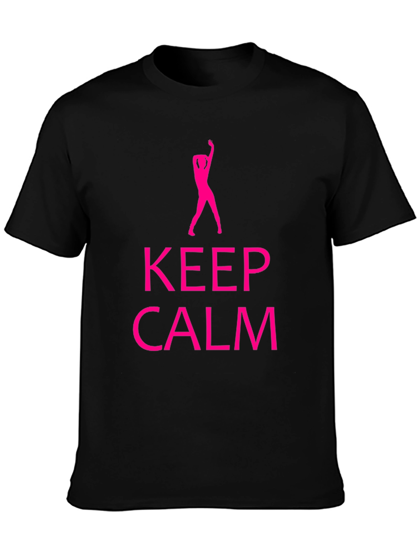 Keep Calm Dance Silhouette Black T-Shirt
