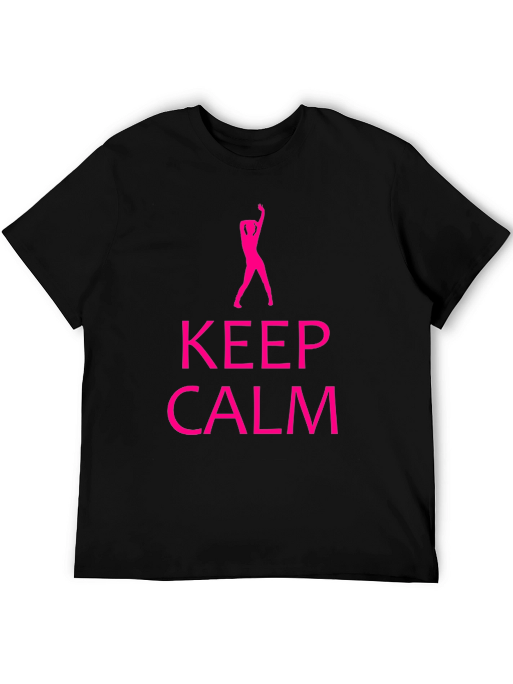 Keep Calm Dance Silhouette Black T-Shirt