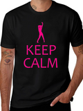 Keep Calm Dance Silhouette Black T-Shirt