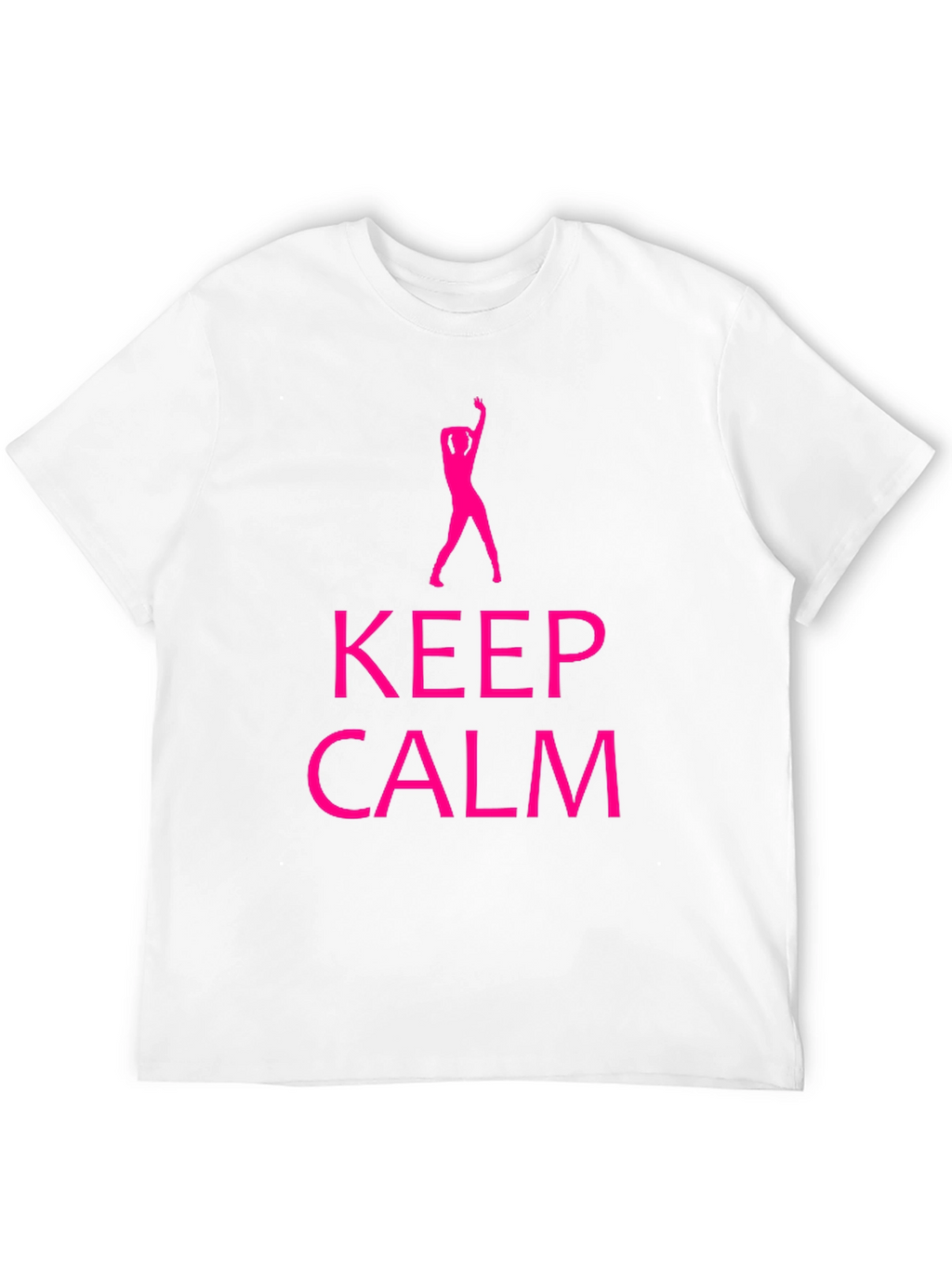 Keep Calm Dance Silhouette Black T-Shirt