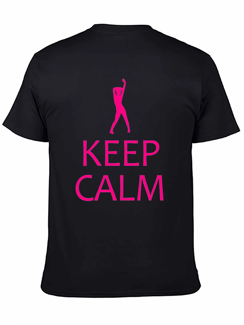 Keep Calm Dance Silhouette Black T-Shirt