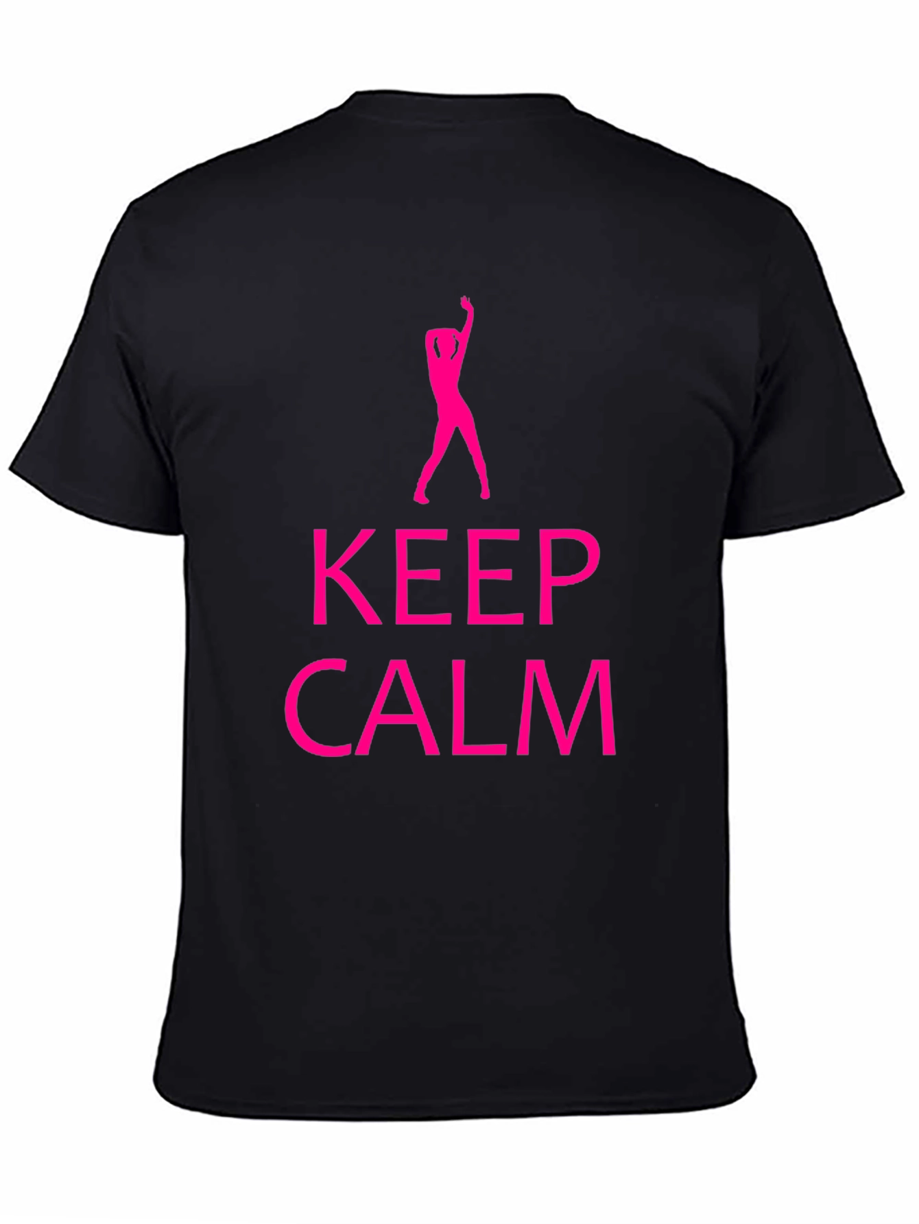 Keep Calm Dance Silhouette Black T-Shirt