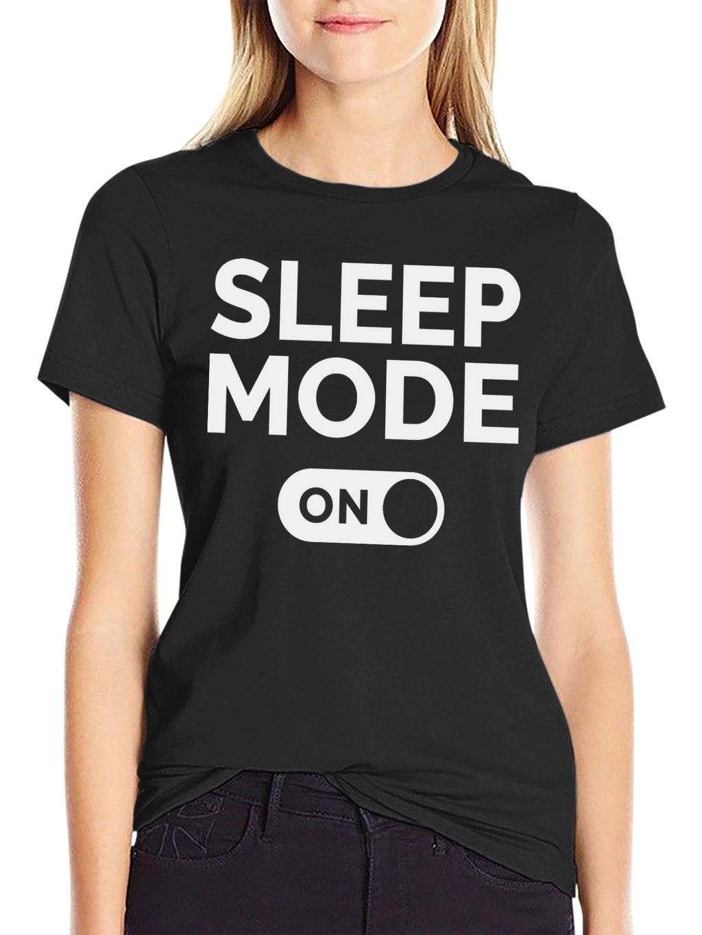 Sleep Mode On Graphic Tee - Black T-Shirt