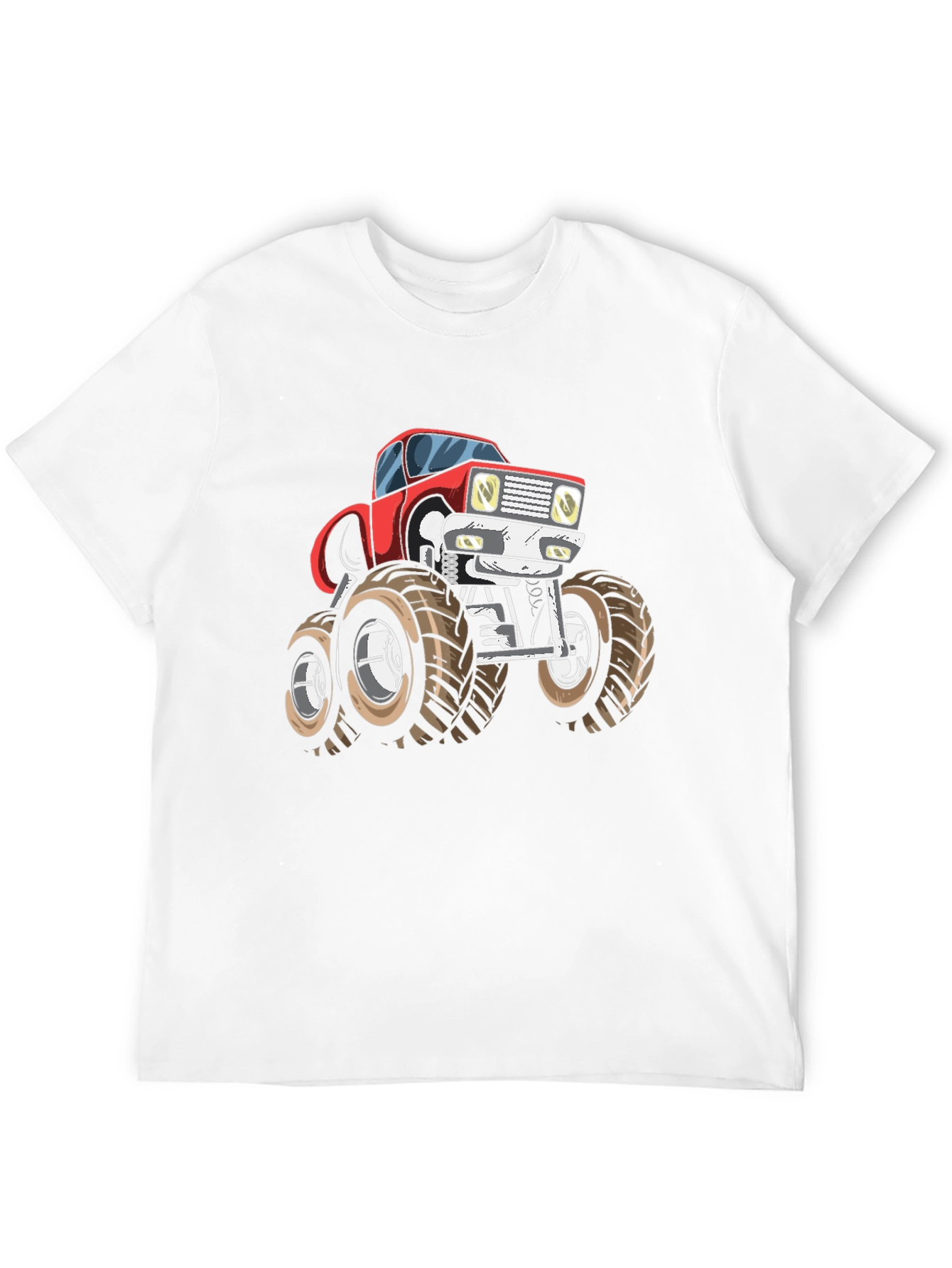 Monster Truck Graphic Tee - Bold Black Cotton T-Shirt