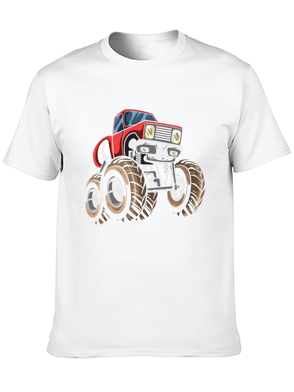 Monster Truck Graphic Tee - Bold Black Cotton T-Shirt