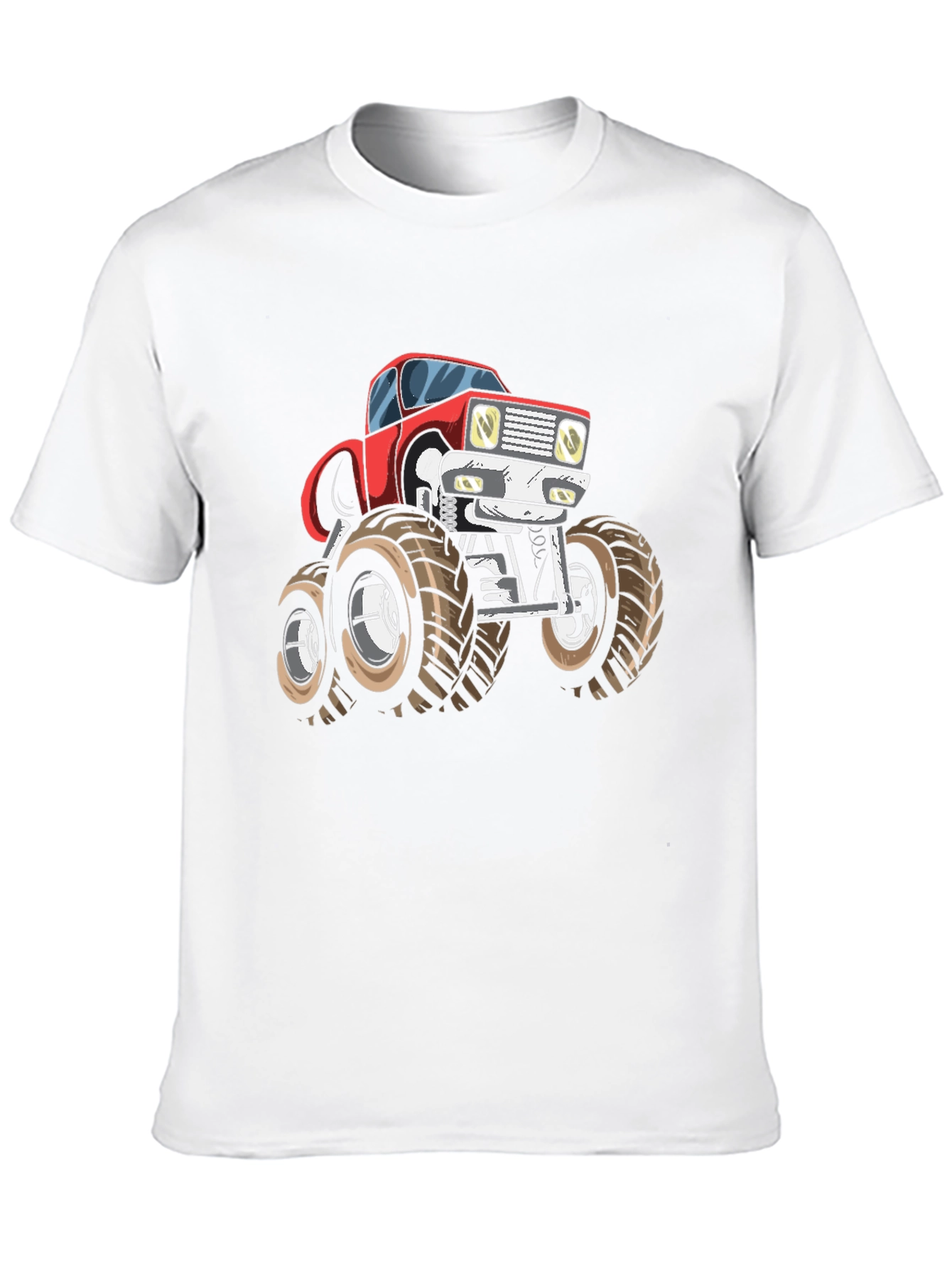 Monster Truck Graphic Tee - Bold Black Cotton T-Shirt
