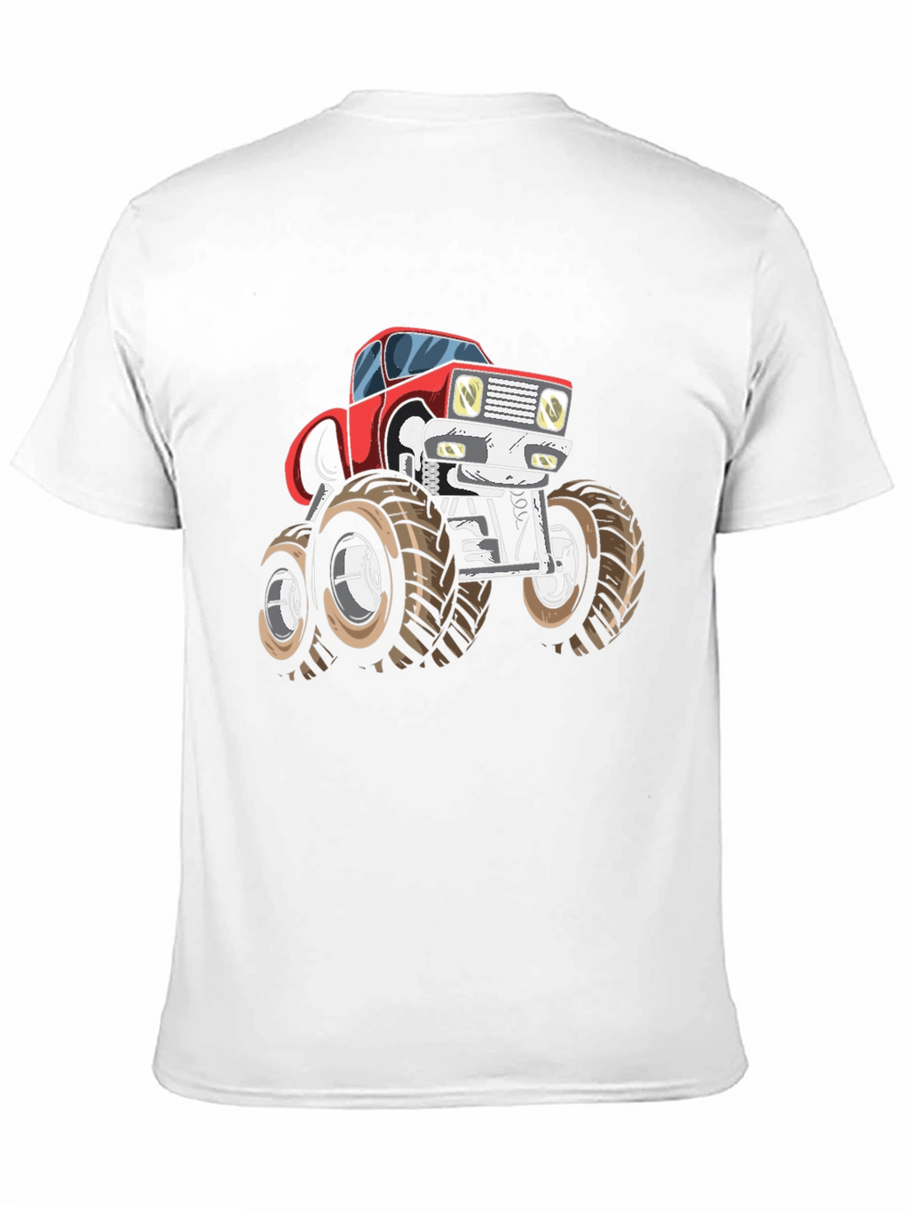 Monster Truck Graphic Tee - Bold Black Cotton T-Shirt