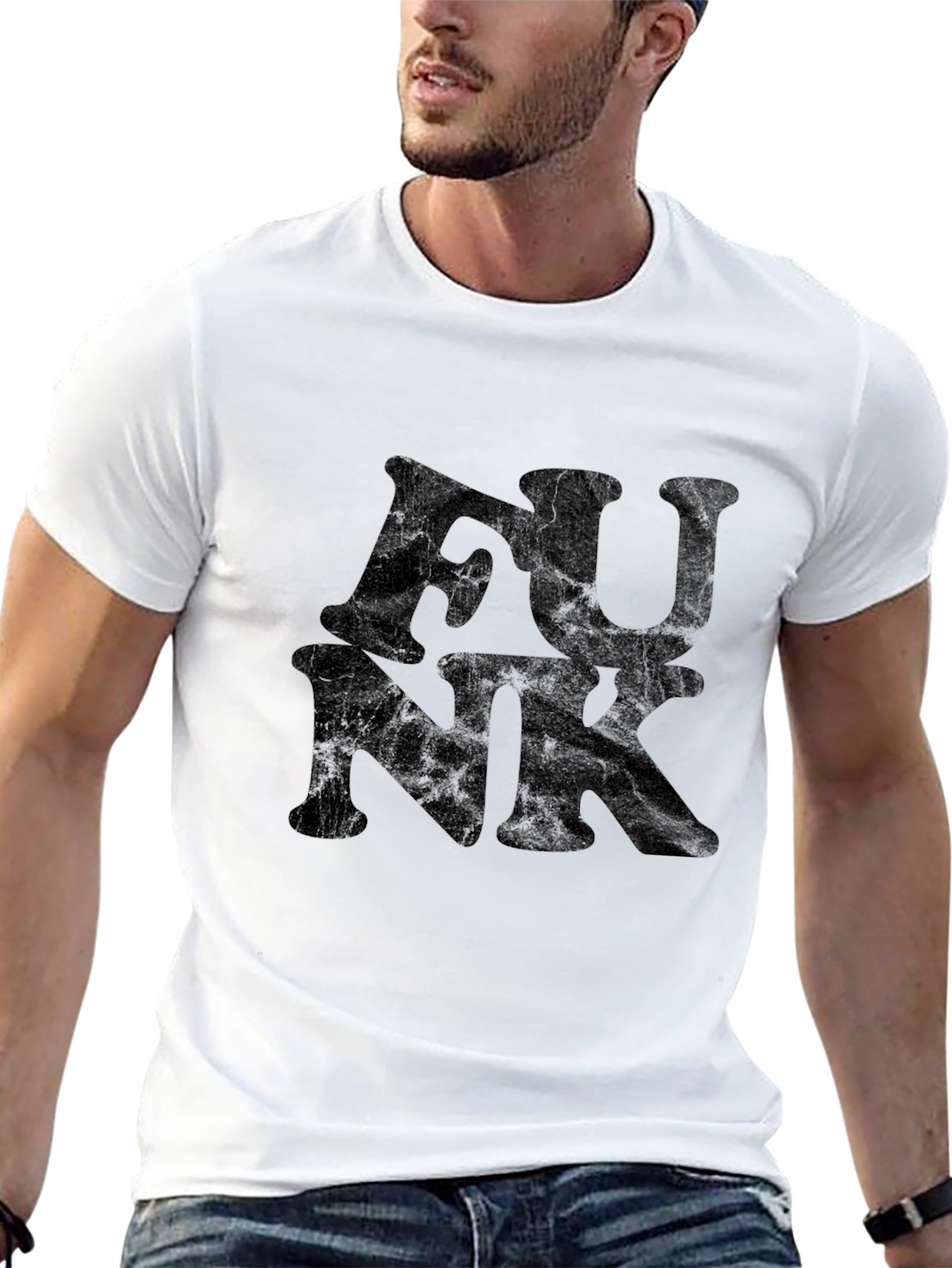 Retro Funk Graphic T-Shirt - Black Cotton Tee