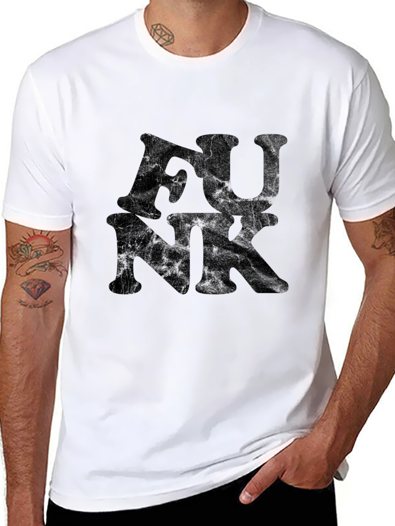 Retro Funk Graphic T-Shirt - Black Cotton Tee