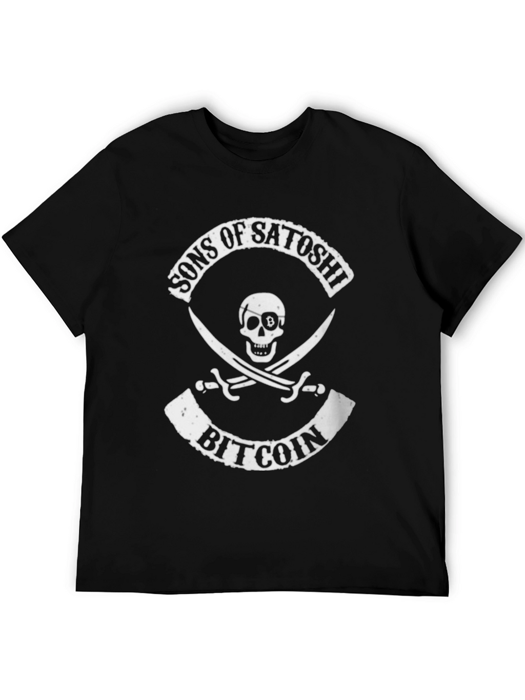 Sons of Satoshi Bitcoin T-Shirt - Pirate Skull