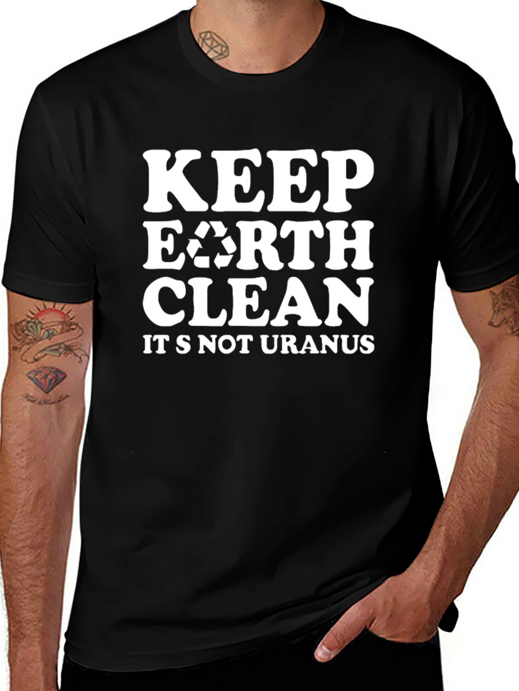 Keep Earth Clean T-Shirt - Eco-Friendly Slogan Tee