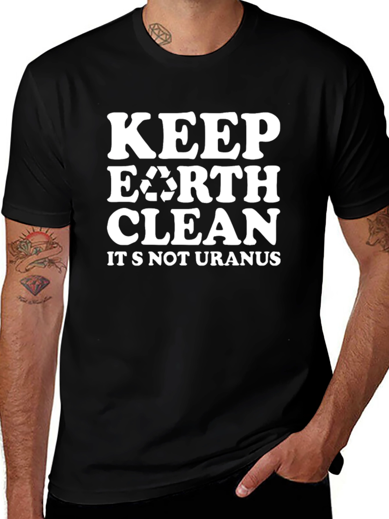 Keep Earth Clean T-Shirt - Eco-Friendly Slogan Tee