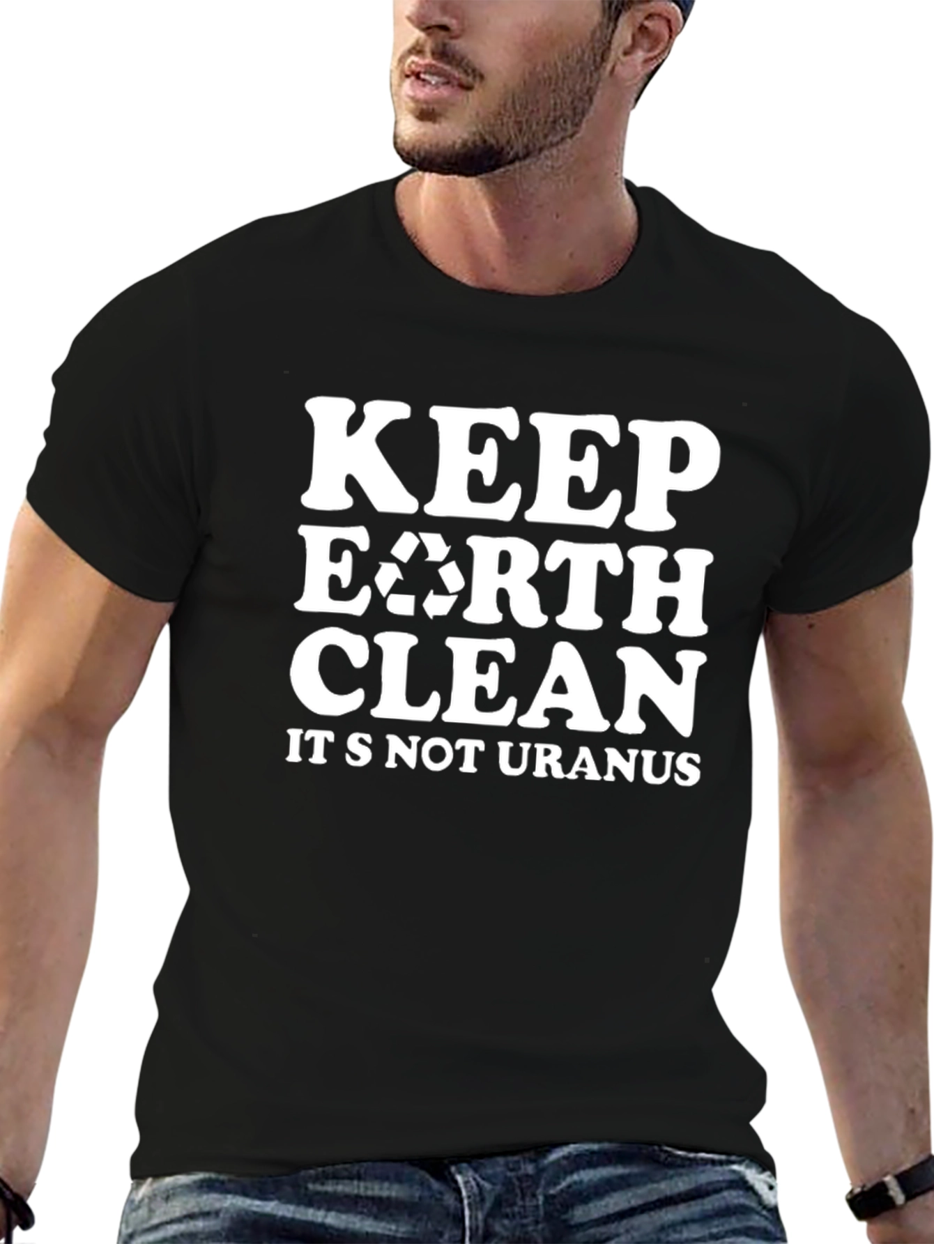 Keep Earth Clean T-Shirt - Eco-Friendly Slogan Tee