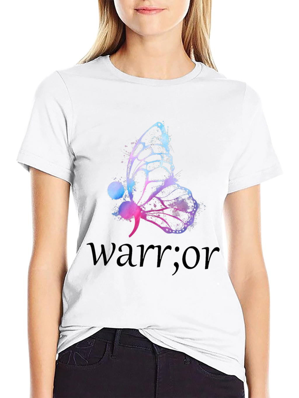 Butterfly Warrior T-Shirt - Support Mental Health