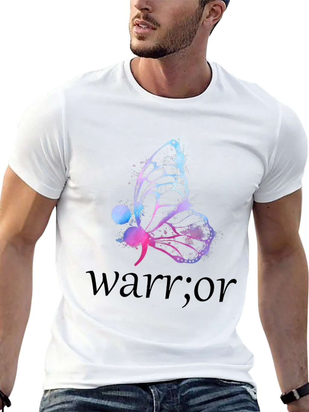 Butterfly Warrior T-Shirt - Support Mental Health