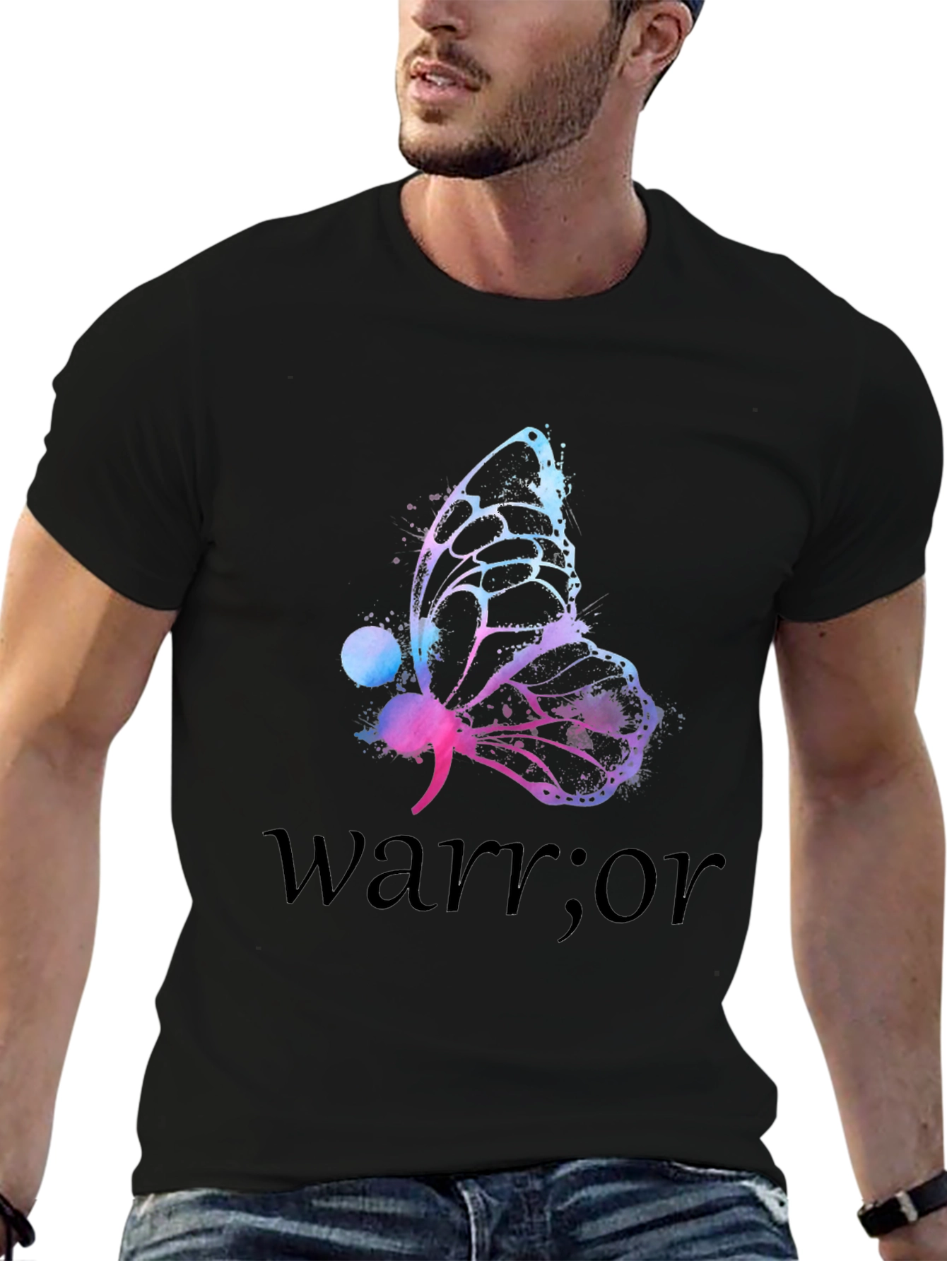 Butterfly Warrior T-Shirt - Support Mental Health
