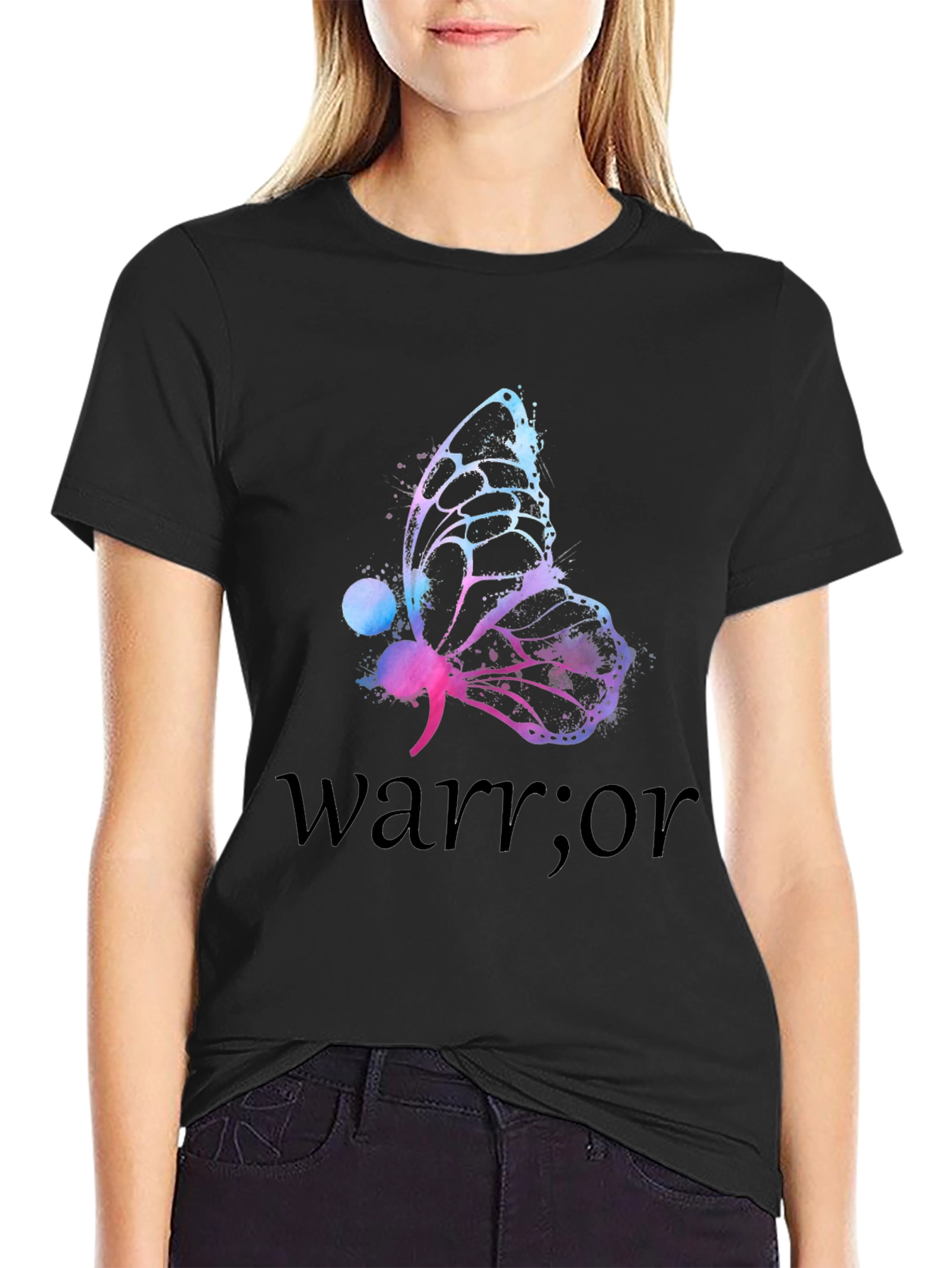 Butterfly Warrior T-Shirt - Support Mental Health