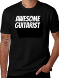 Awesome Guitarist Black T-Shirt