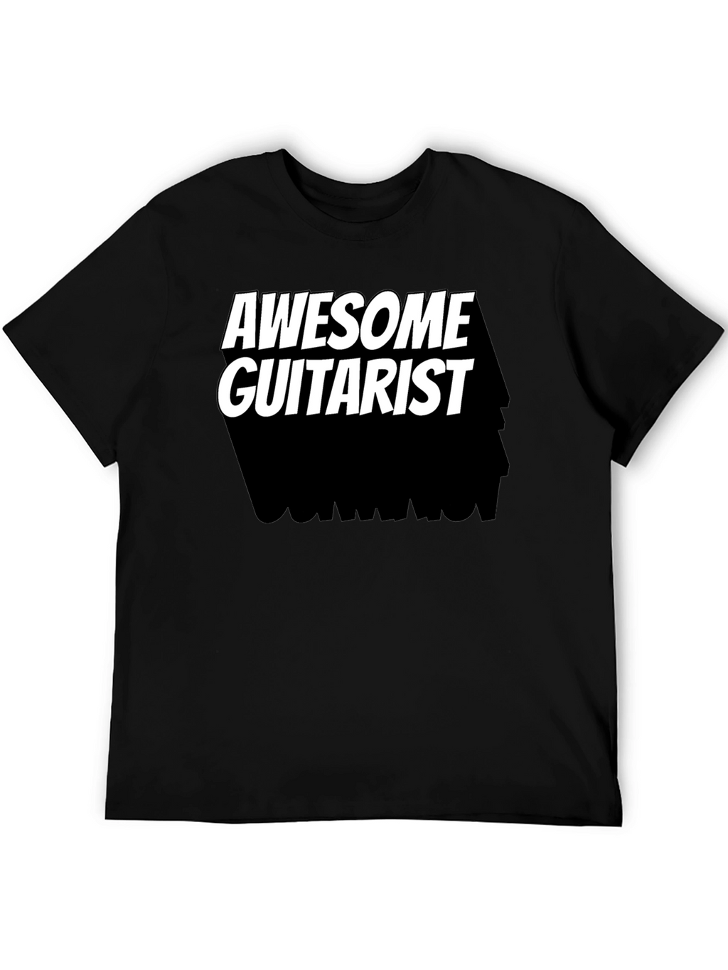 Awesome Guitarist Black T-Shirt