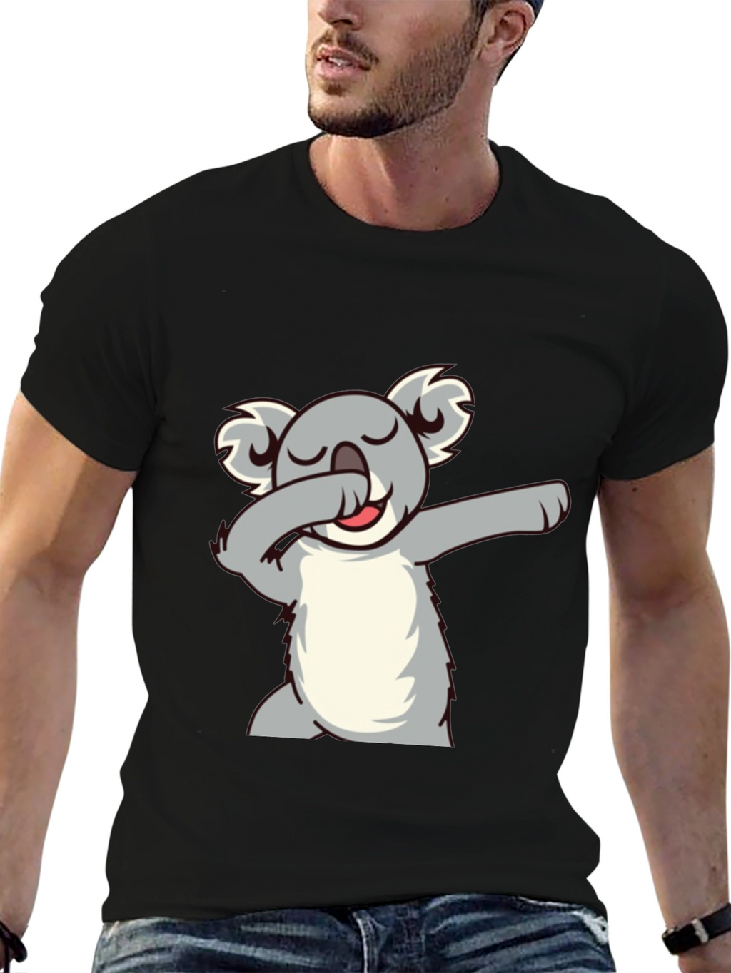 Koala Dabbing Graphic T-Shirt - Soft Cotton Blend
