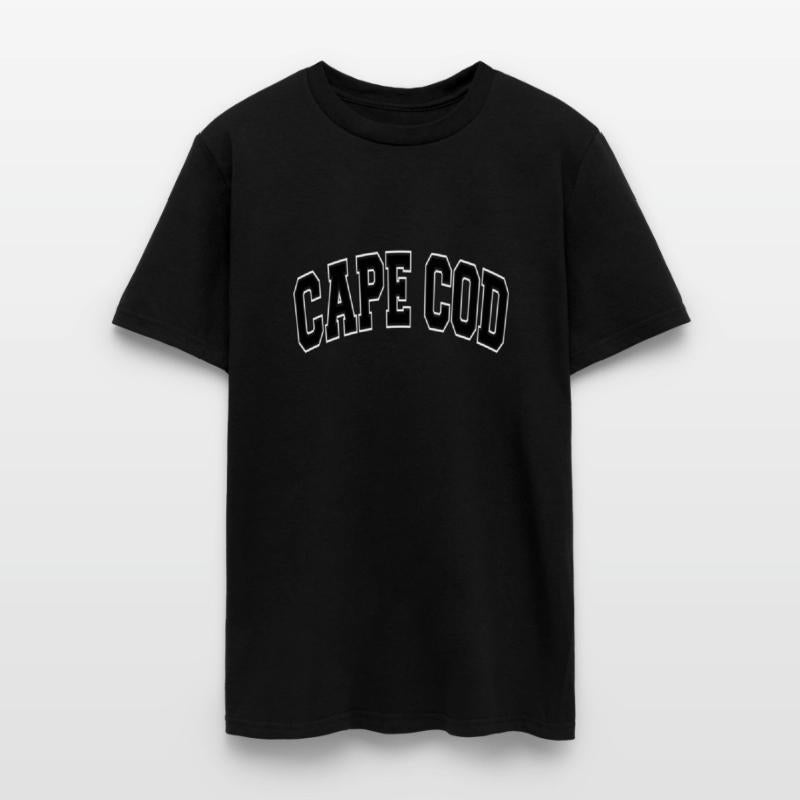 Cape Cod Massachusetts Varsity Style Black Text